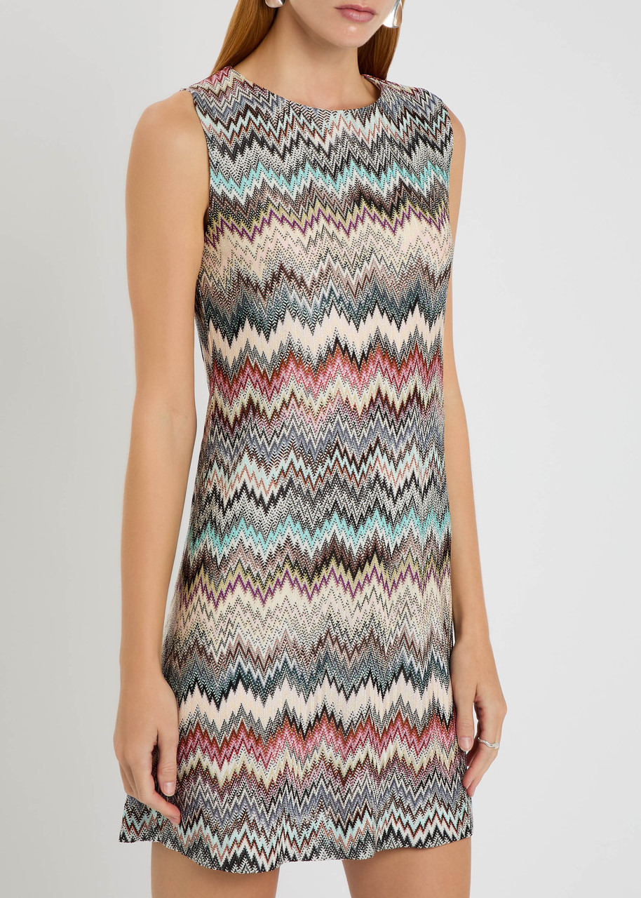 Missoni Zigzag Metallic-knit Mini Dress - 2