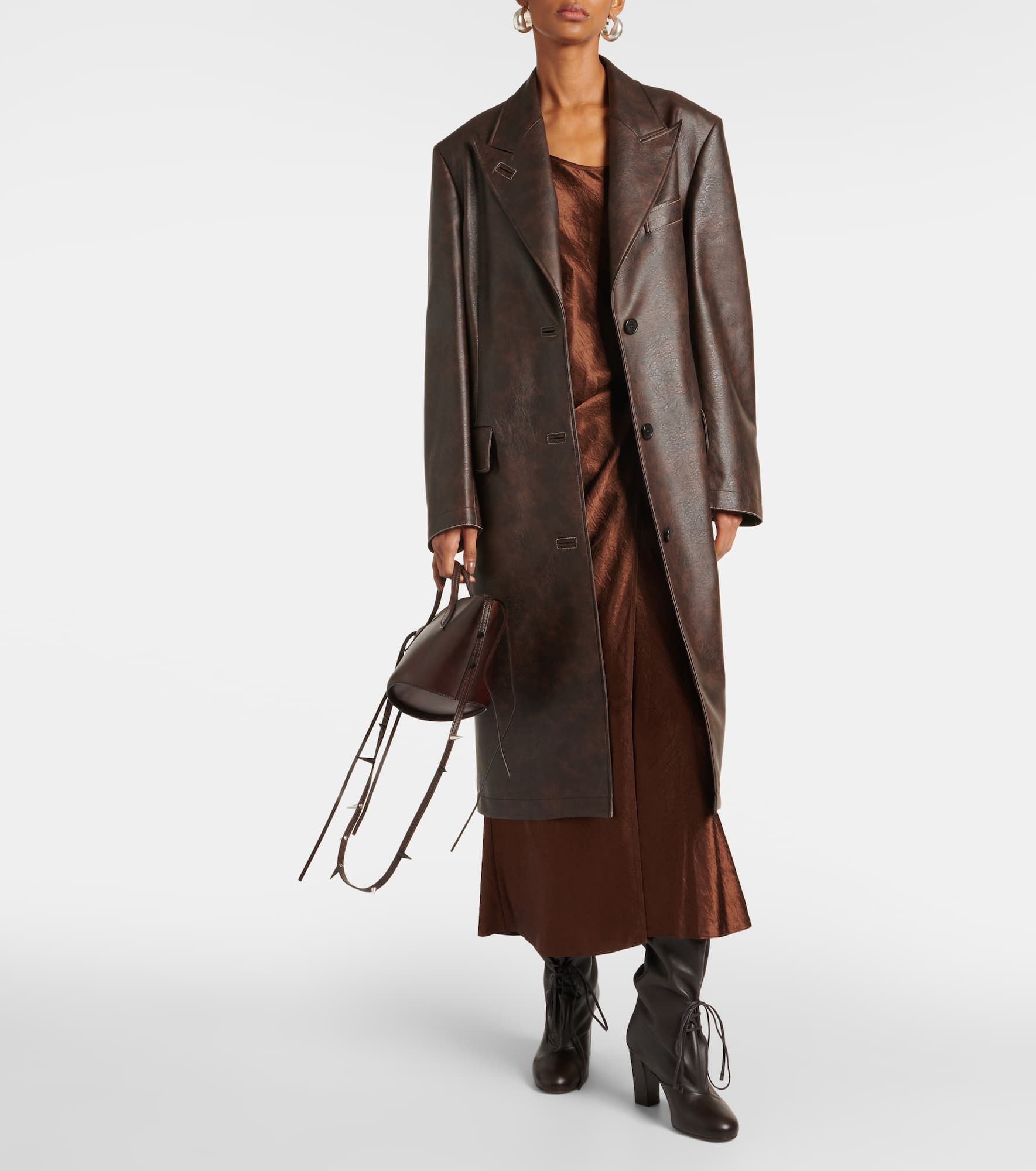 Ovittor faux leather coat - 2