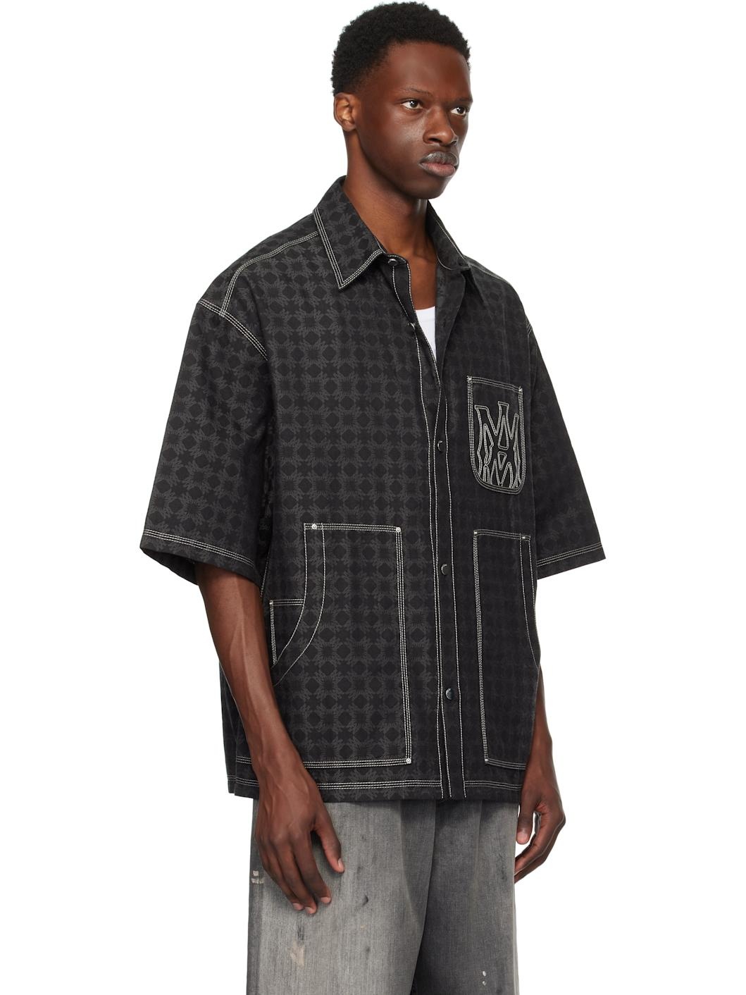 Black 'MA' Quad Work Shirt - 2