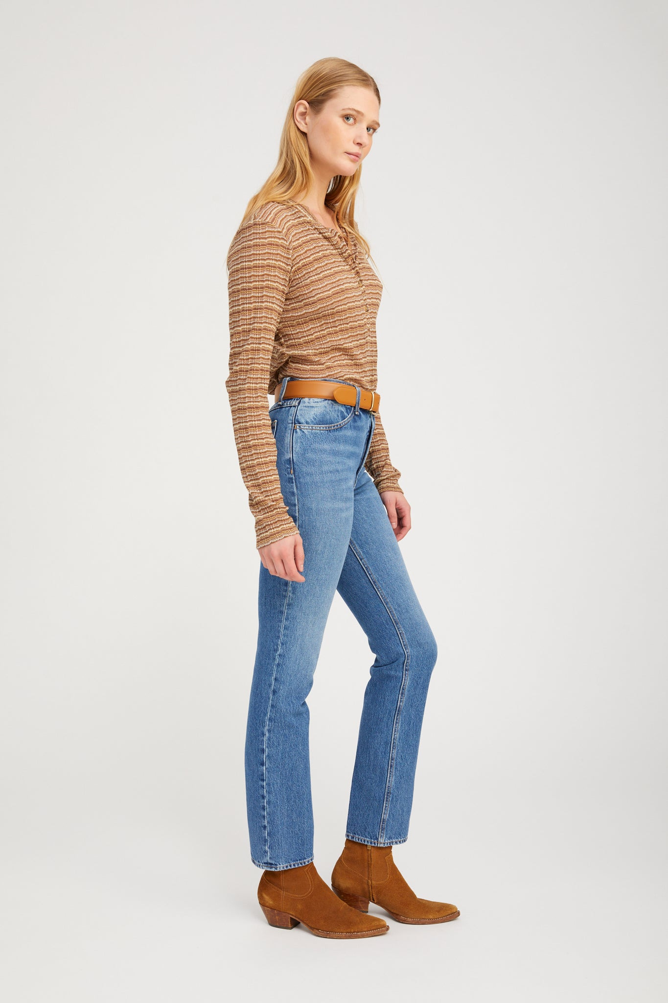 EDITH SLIM STRAIGHT DENIM - 3