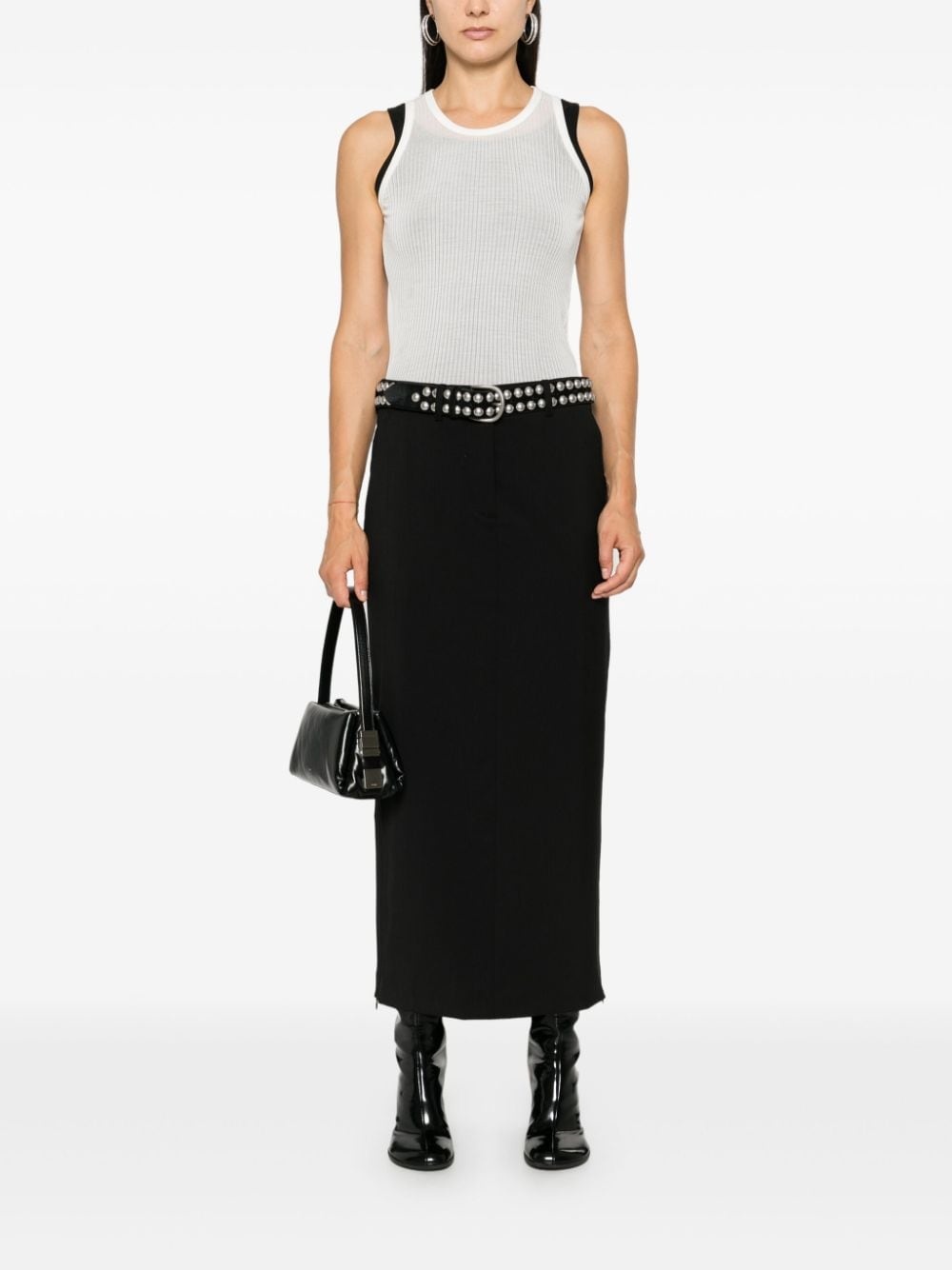 zip-details maxi skirt - 2