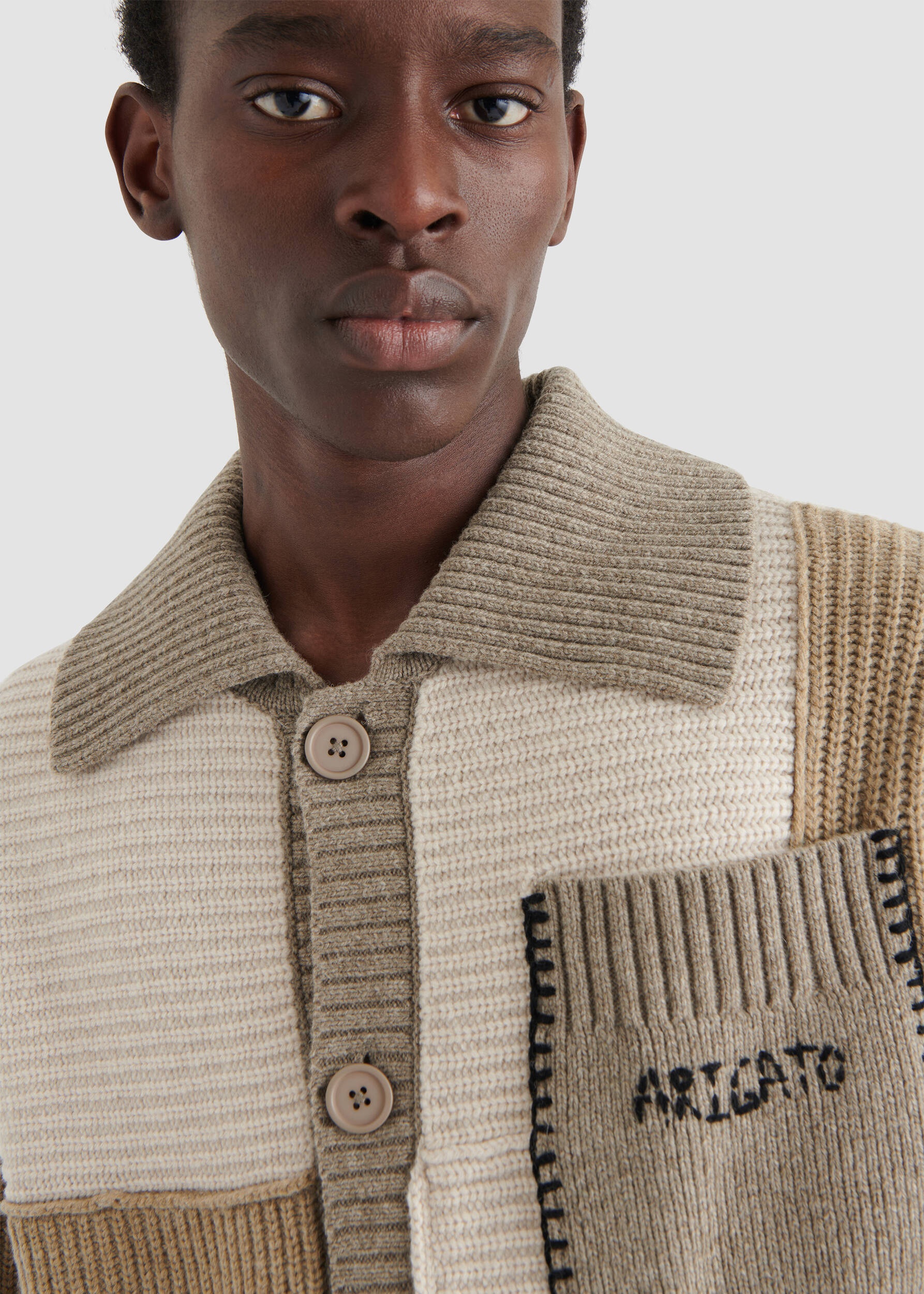 Franco Patchwork Sweater - 5
