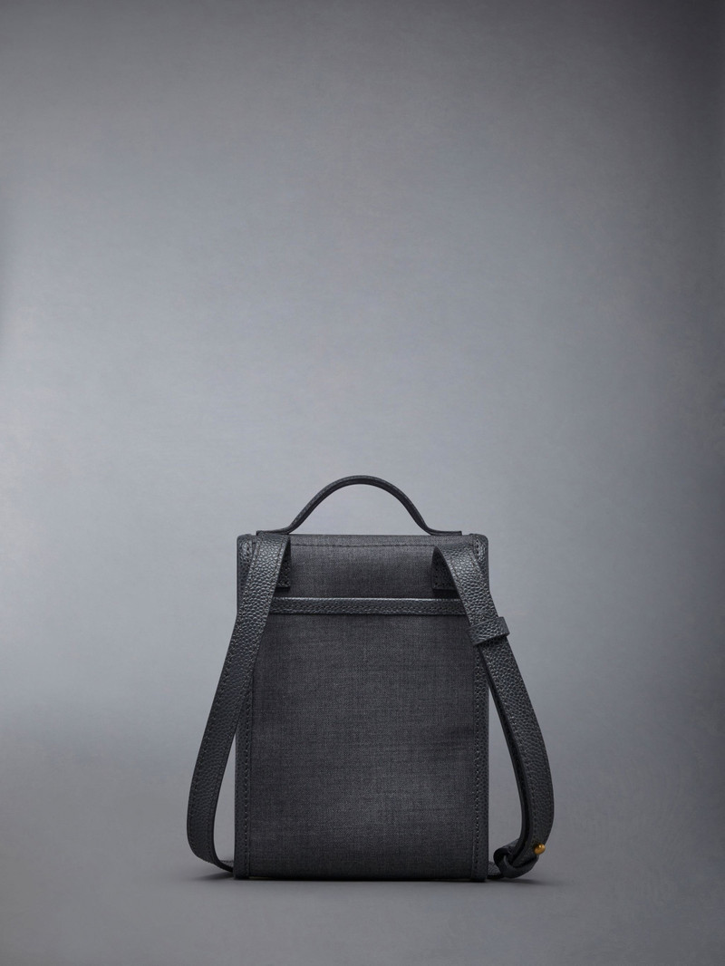 Thom Browne Super 120's Twill Crossbody Phone Holder outlook