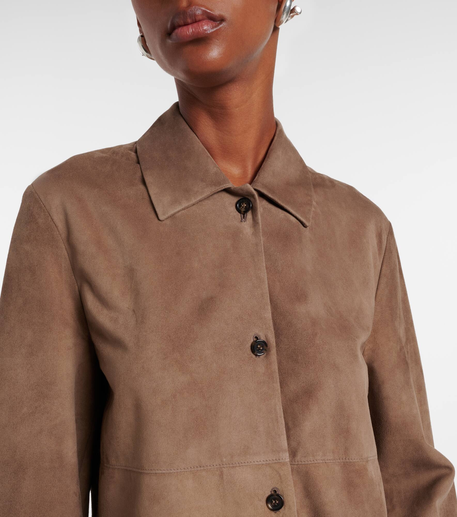 Estate suede overshirt - 4