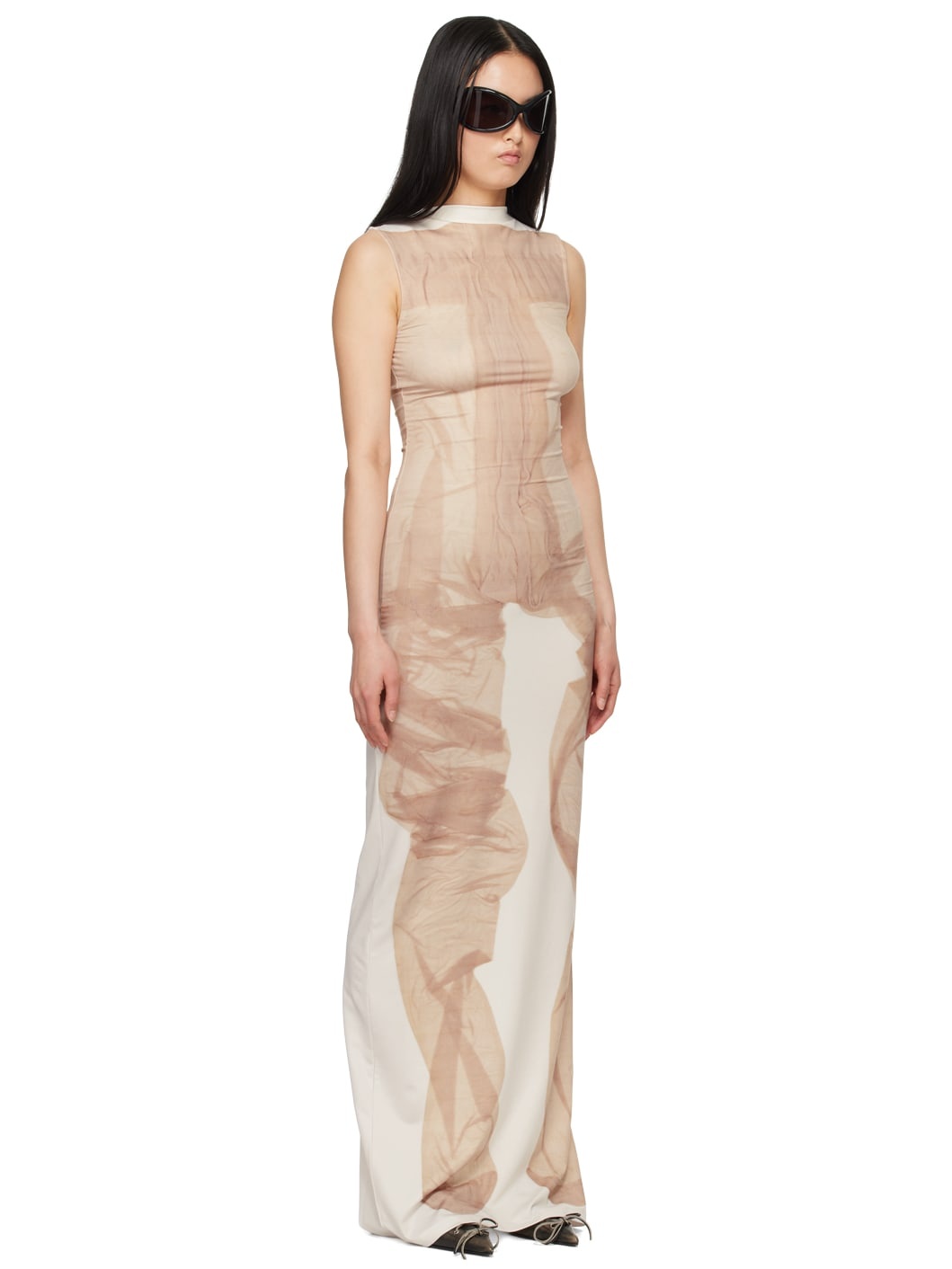 Beige Seamless Maxi Dress - 2