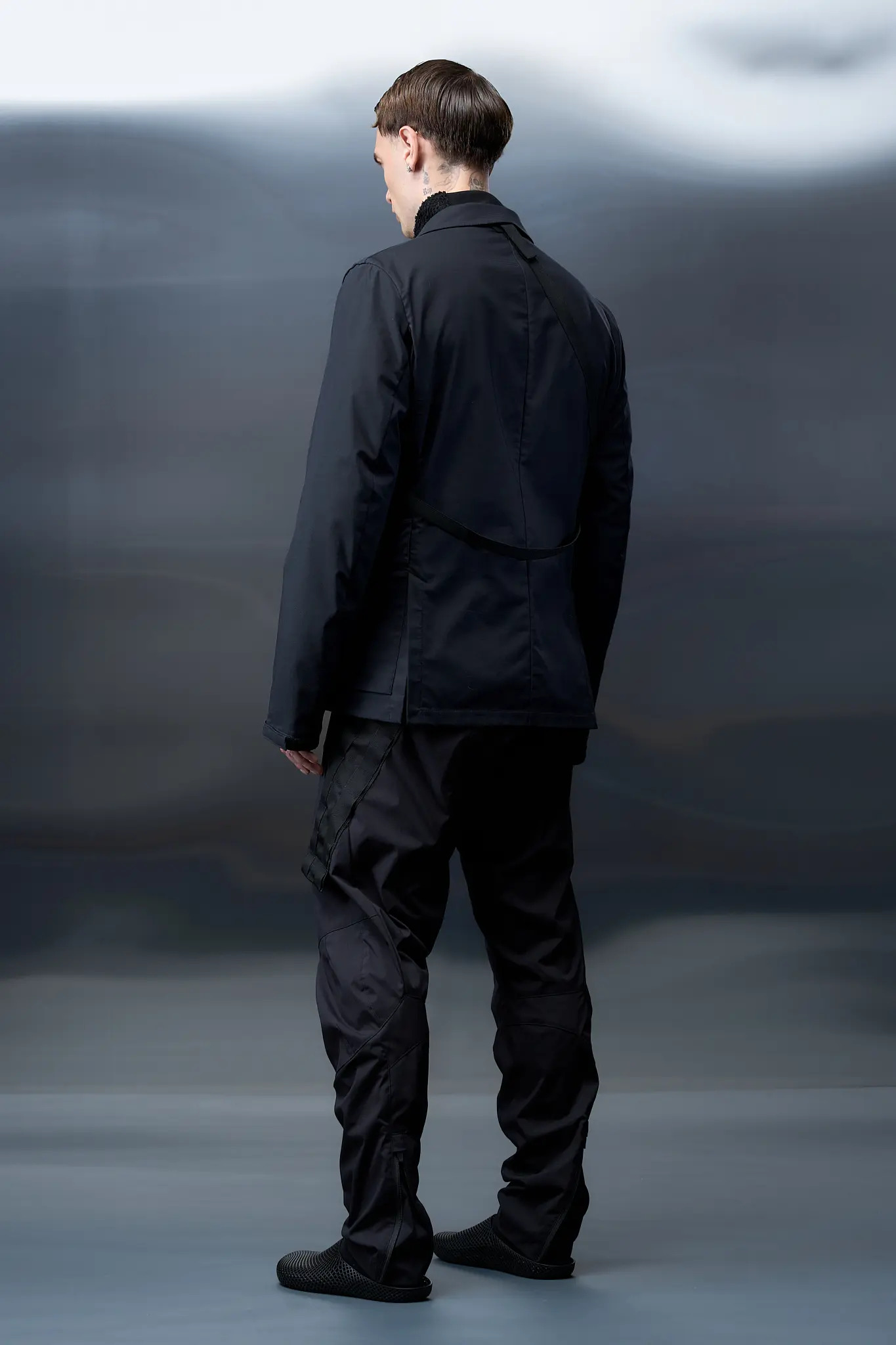 J29-CH Micro Twill Blazer Black - 7