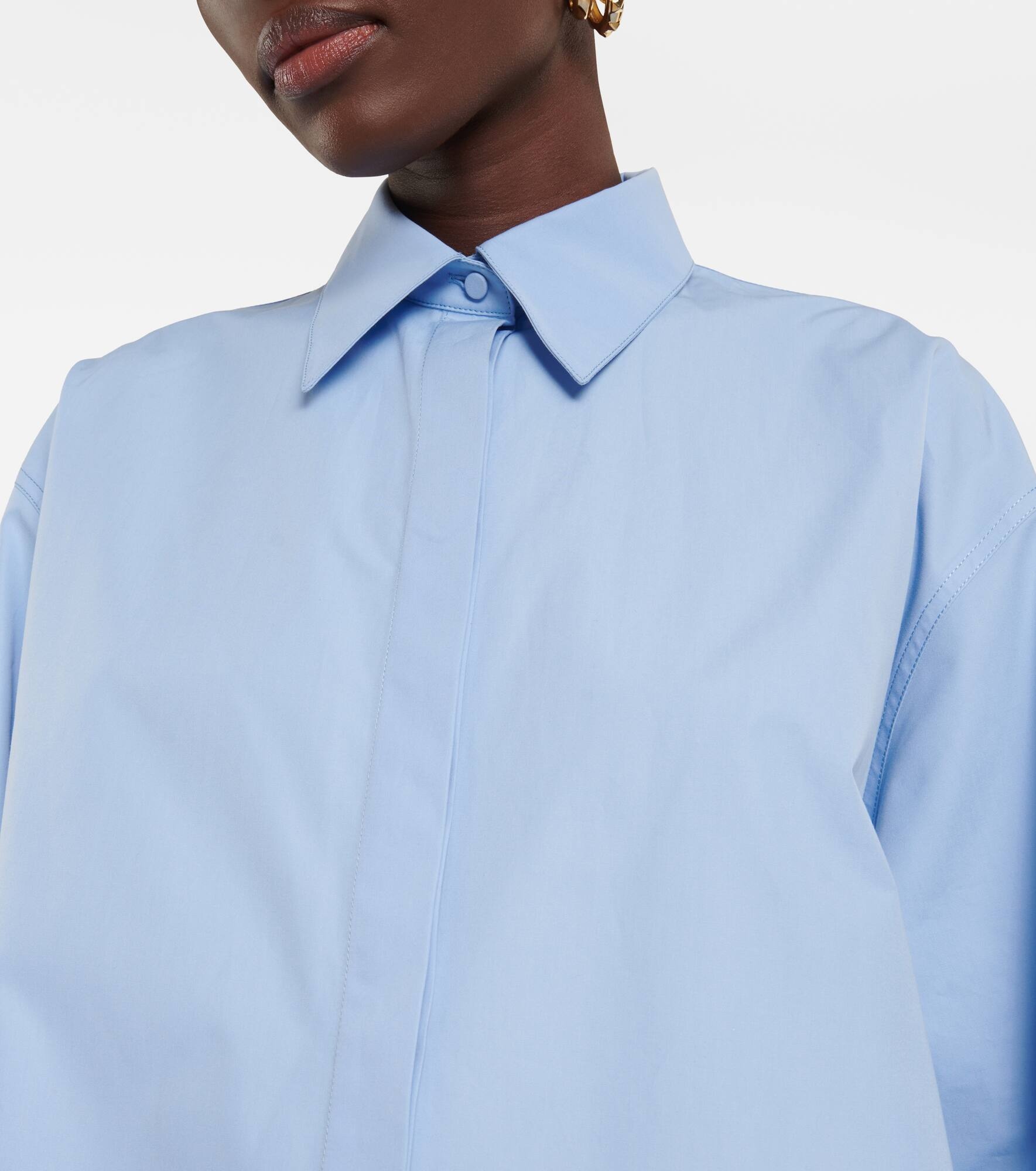 Cotton poplin shirt - 4