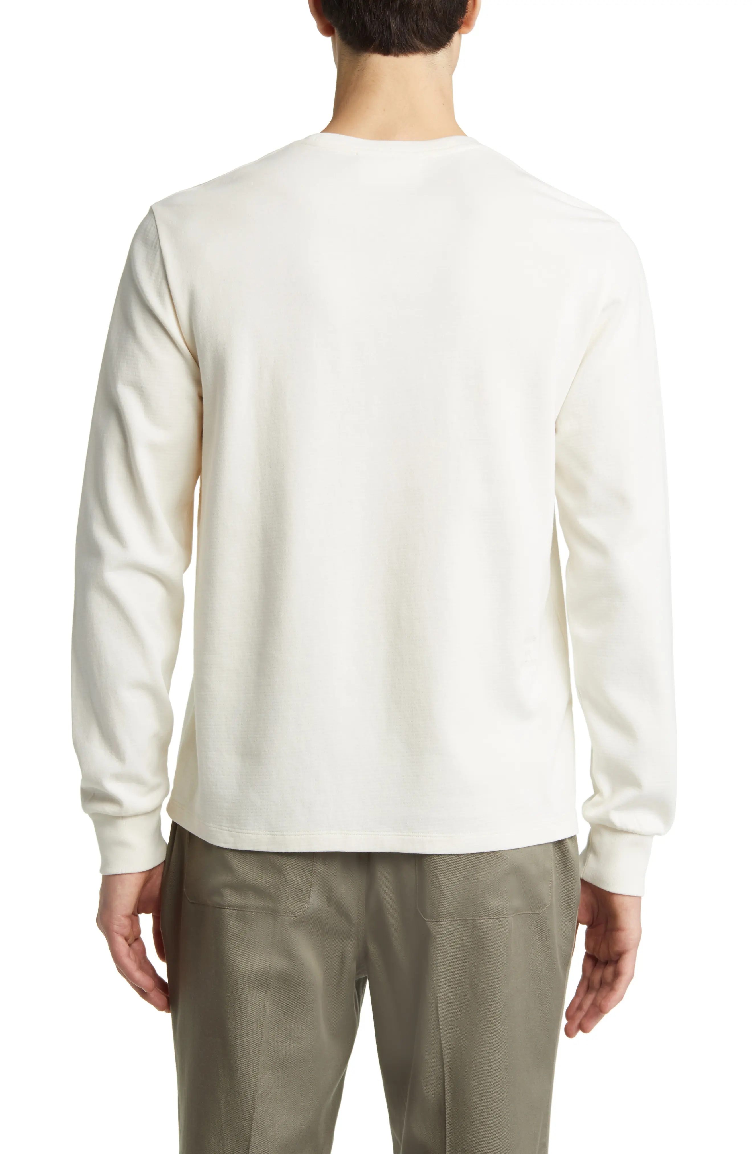 Duo Fold Long Sleeve Cotton T-Shirt - 2