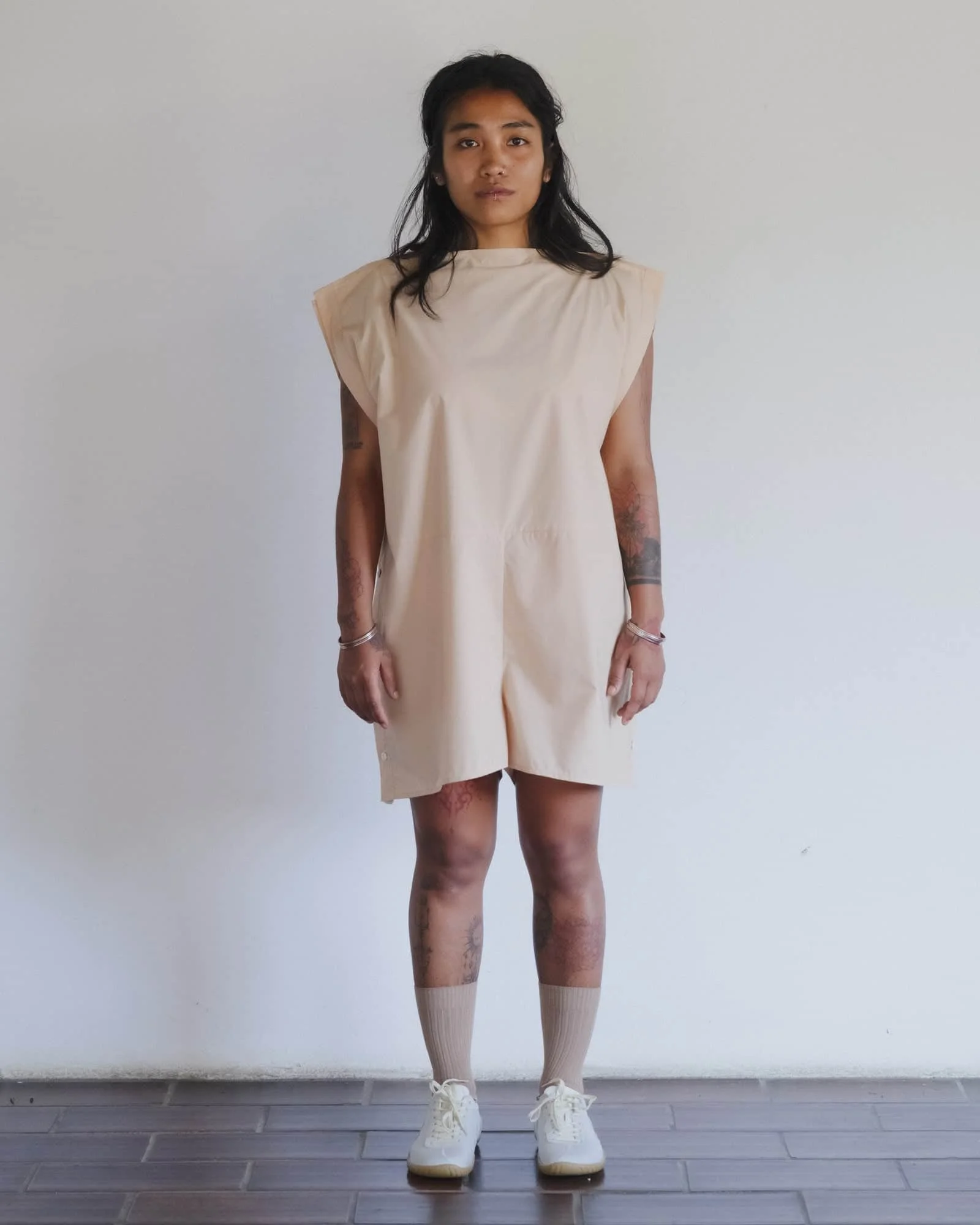 Part Romper
- Organic Cotton Poplin - 1