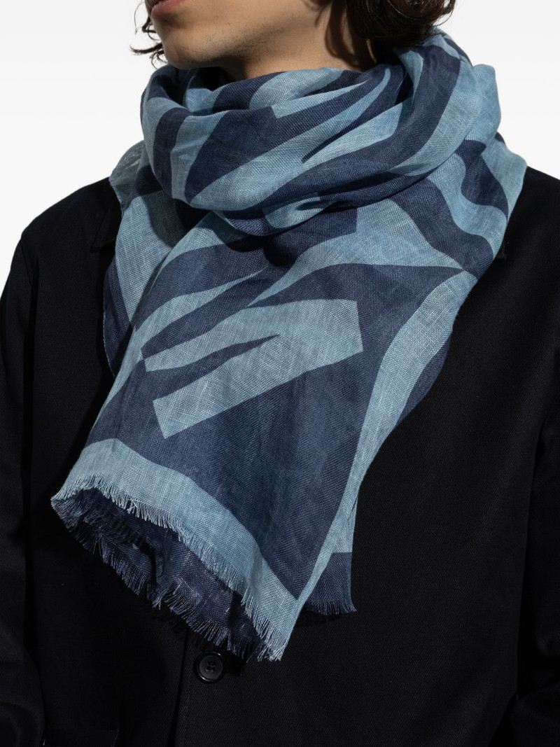 logo-print scarf 5