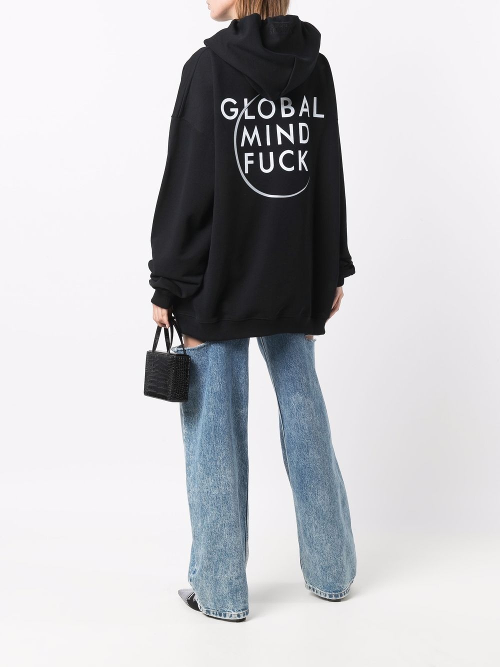 Global Mind-print fleece hoodie - 3