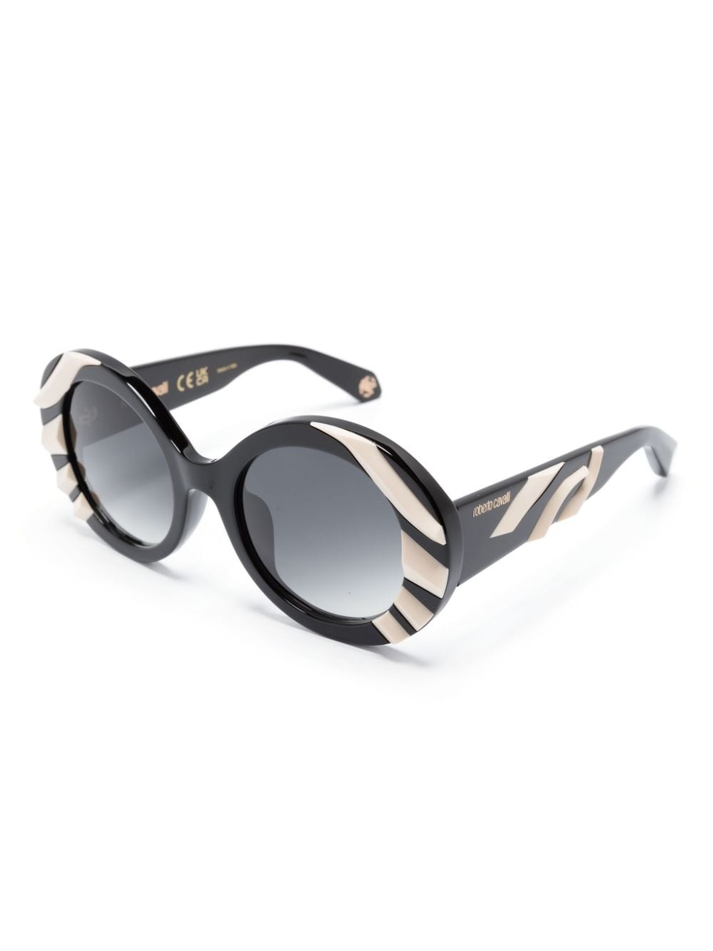 3D-detail round-frame sunglasses - 2