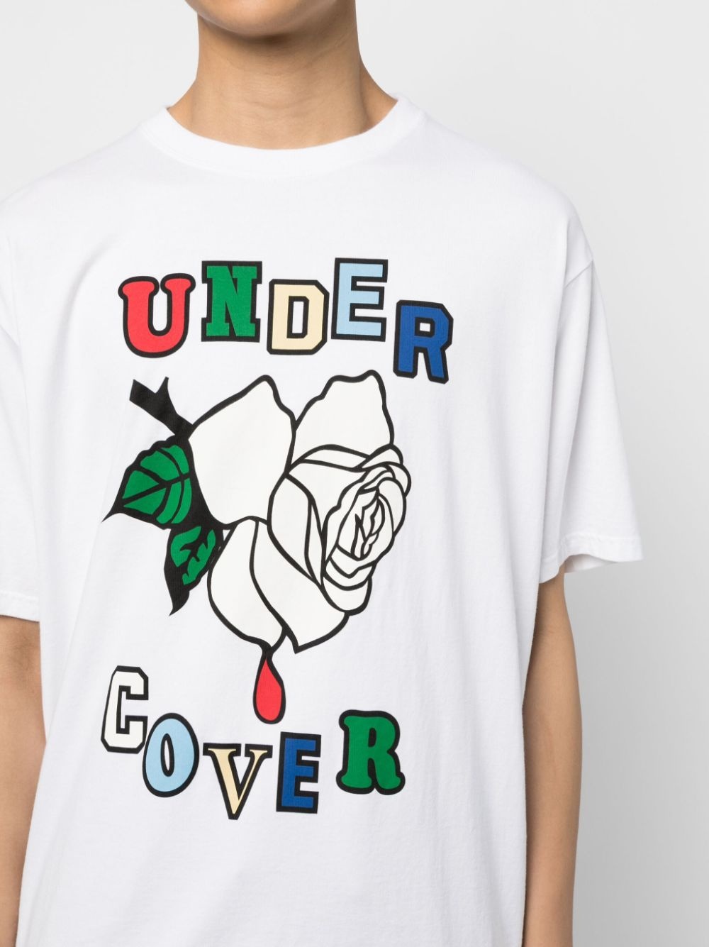 Rose cotton T-shirt - 5