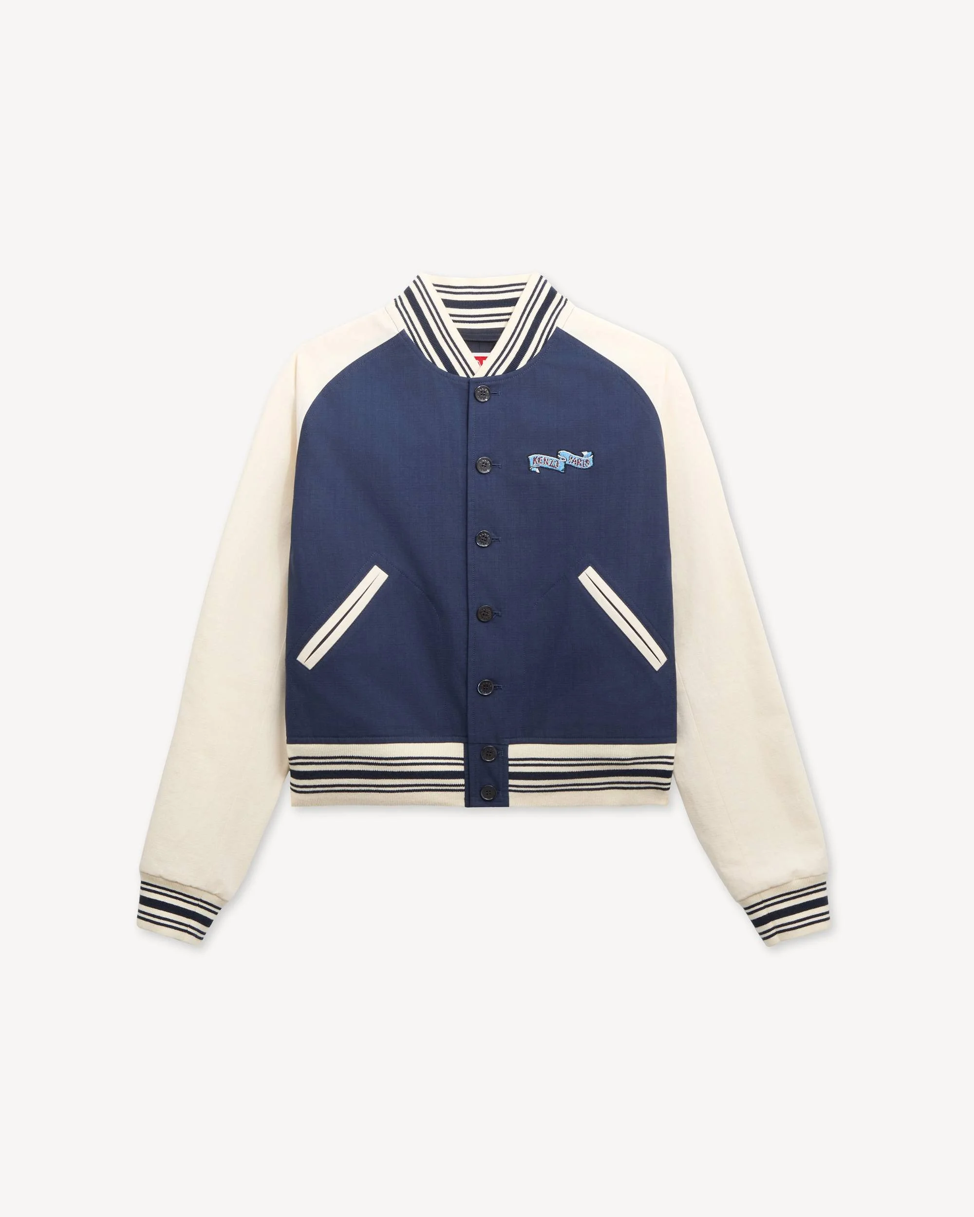 'KENZO Juming Tiger' embroidered genderless varsity jacket in cotton - 1