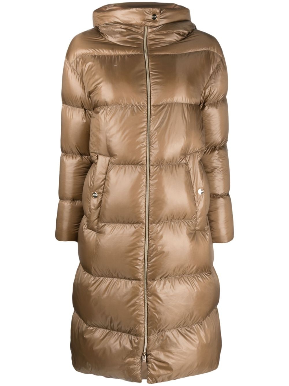 padded hooded coat - 1