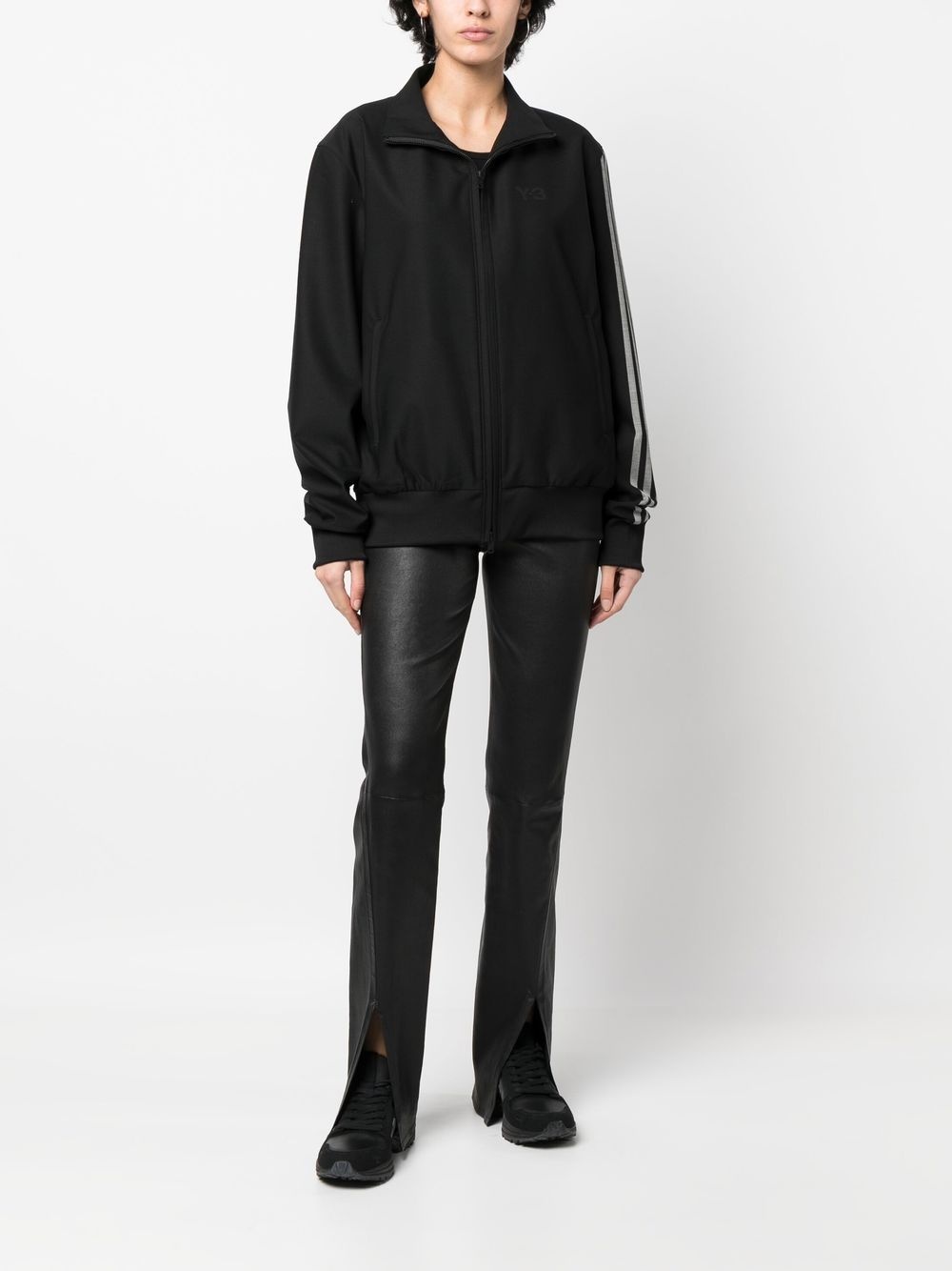 funnel neck zip-up track jacket - 3