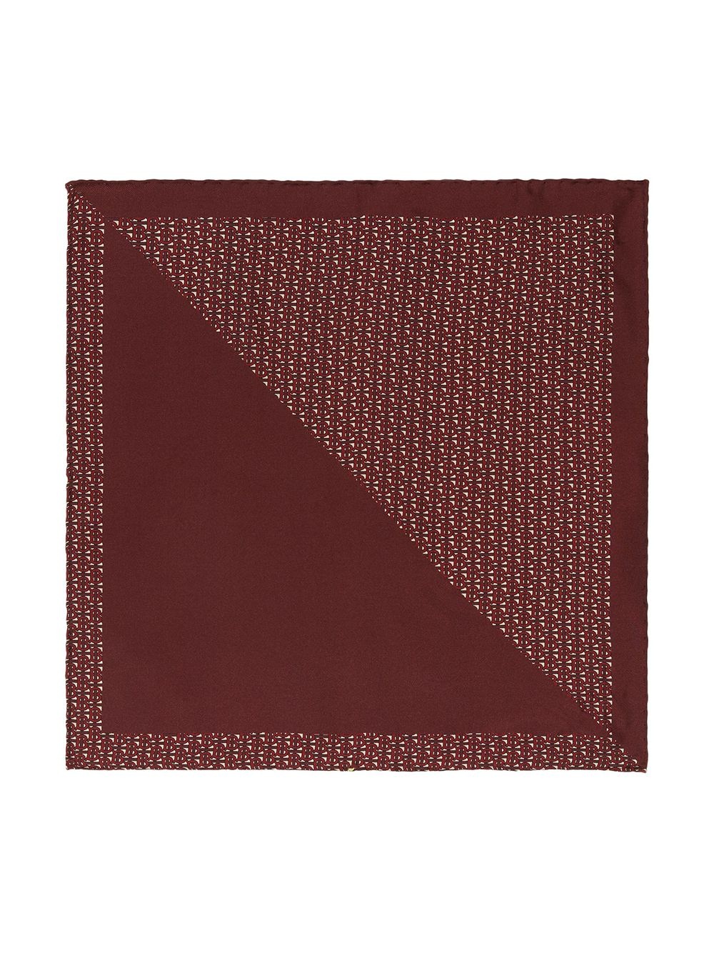 monogram panelled pocket square - 3