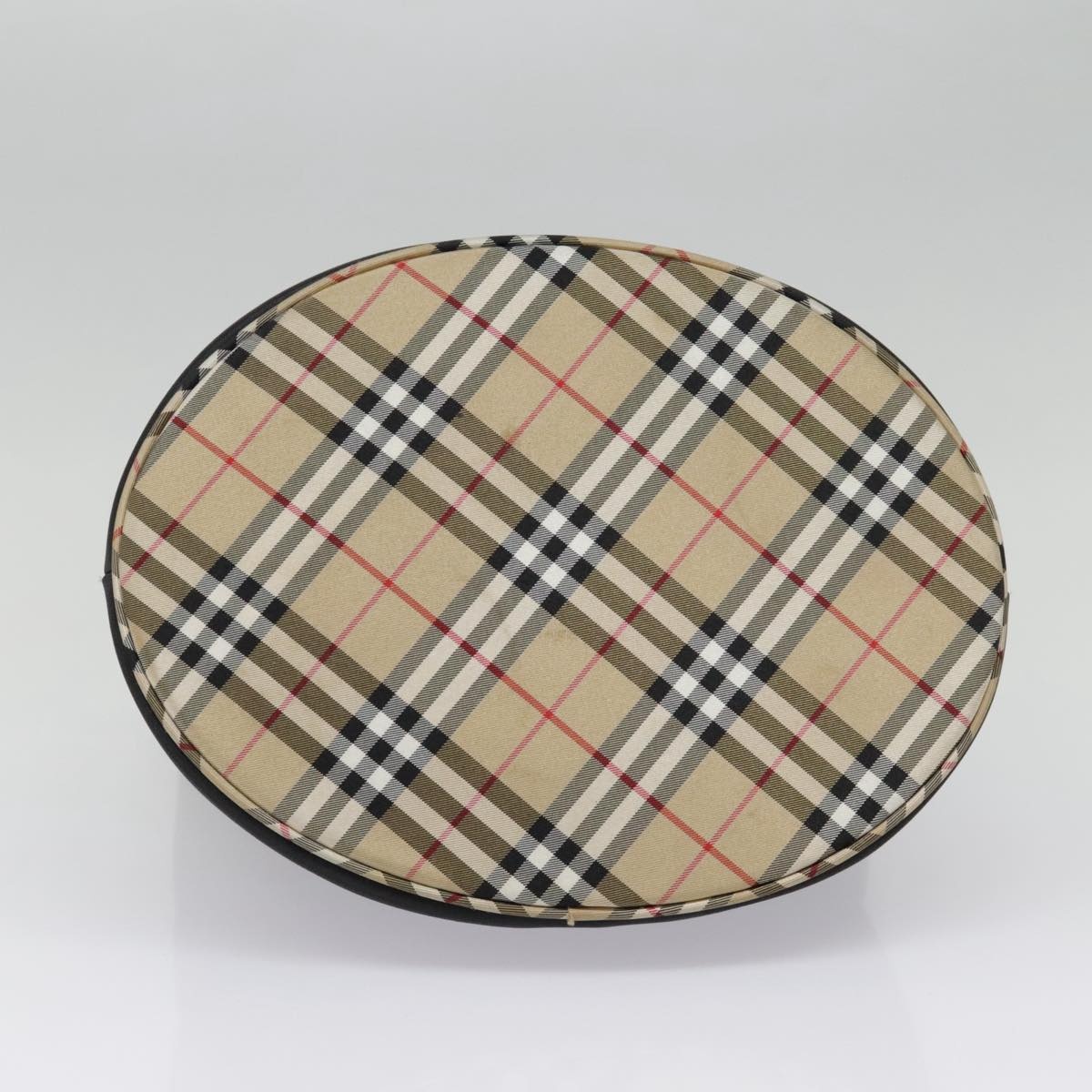 Burberry Nova Check Blue Label Tote Bag Nylon Black Beige - 5