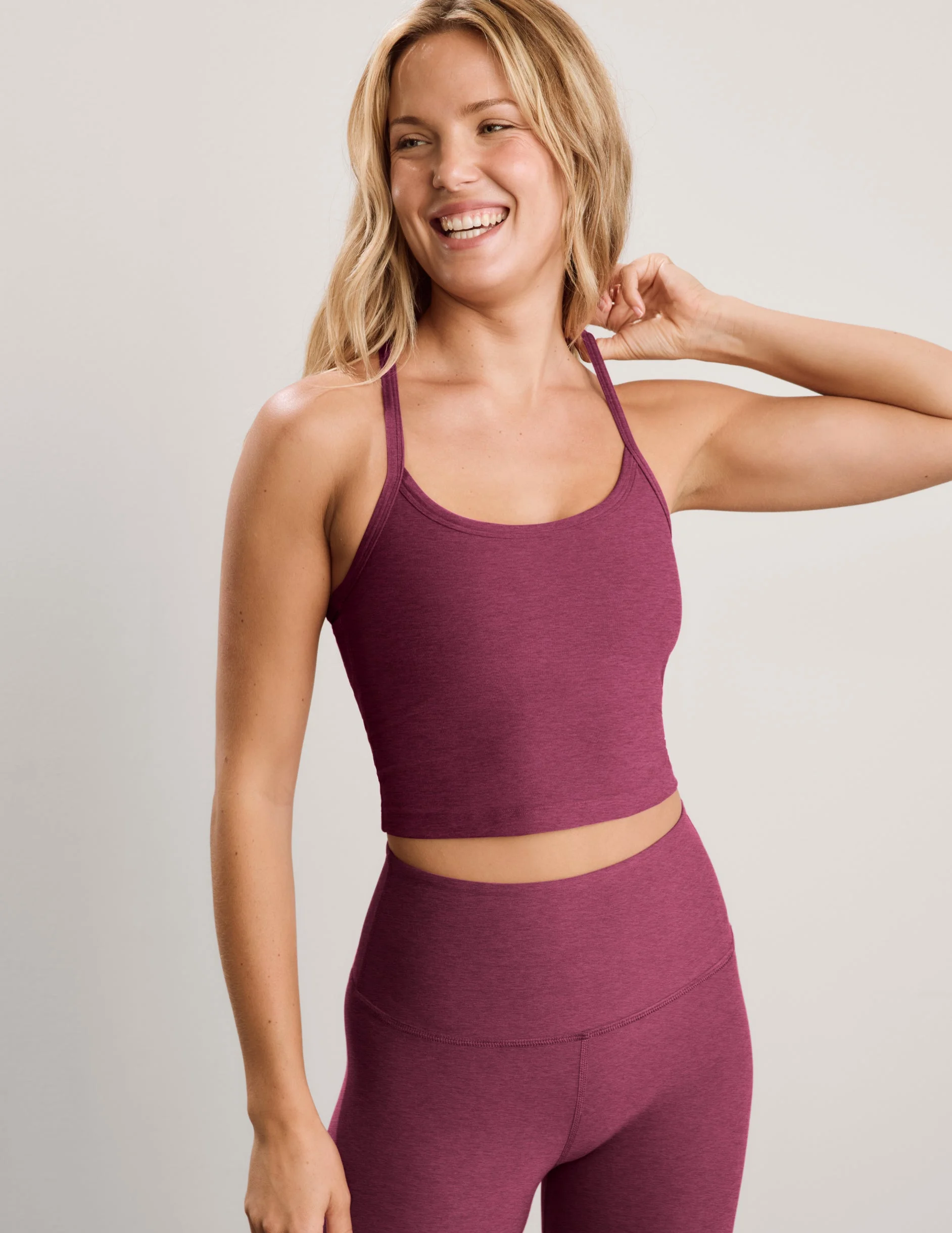 Spacedye™ Slim Racerback Cropped Tank - 1