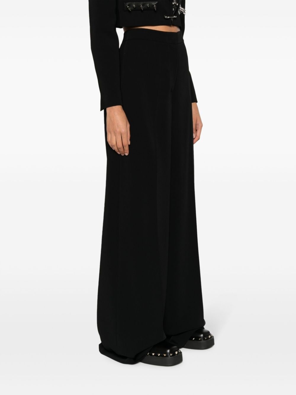 high-waist wide-leg trousers - 3