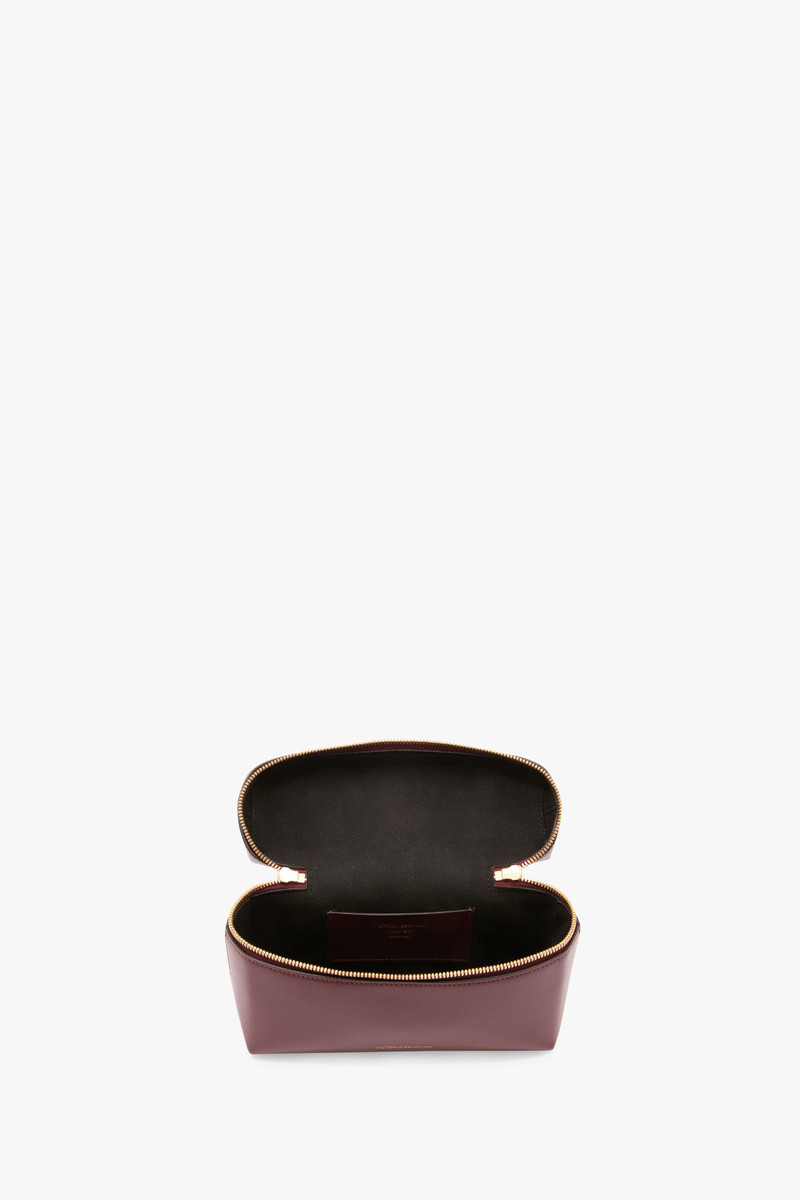 Victoria Beckham Vanity Crossbody In Burgundy Leather outlook