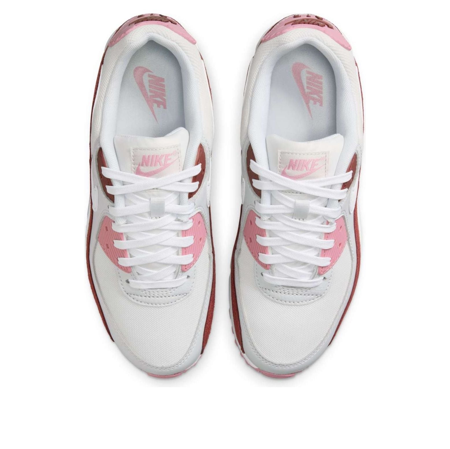 (WMNS) Nike Air Max 90 'Dark Team Red Platinum Tint' HM9451-600 - 4