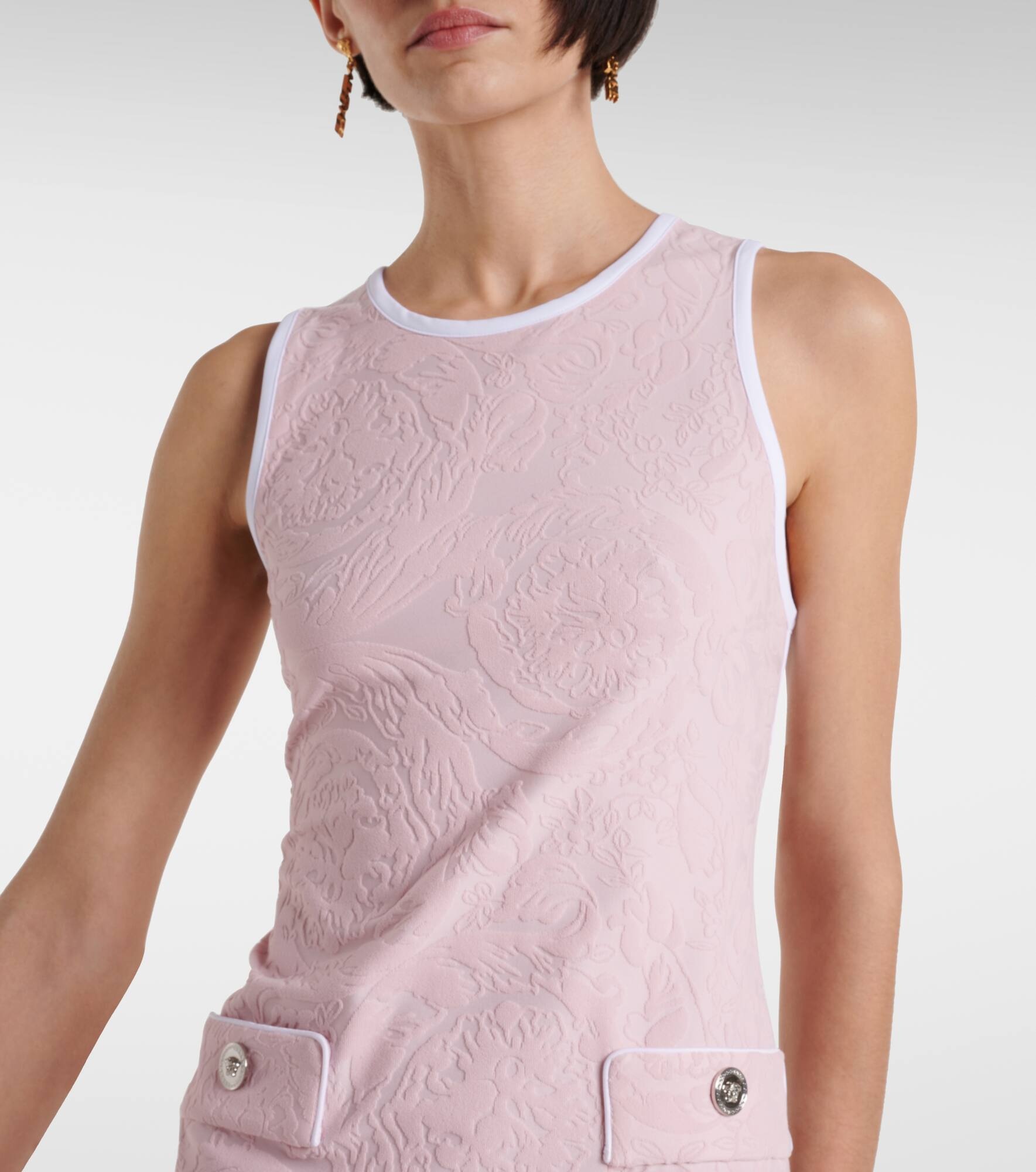 Debossed minidress - 4
