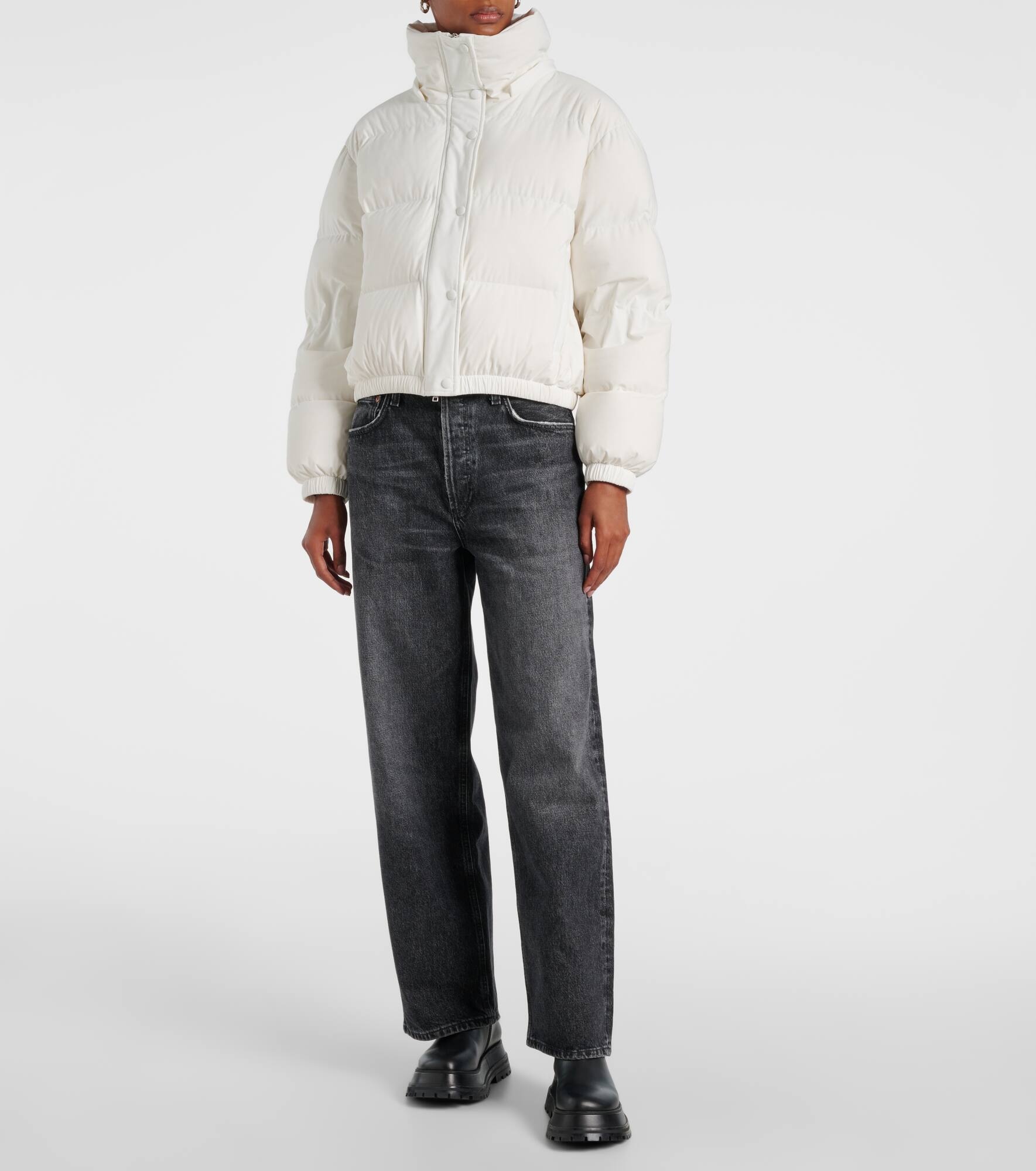Quilted down jacket - 7