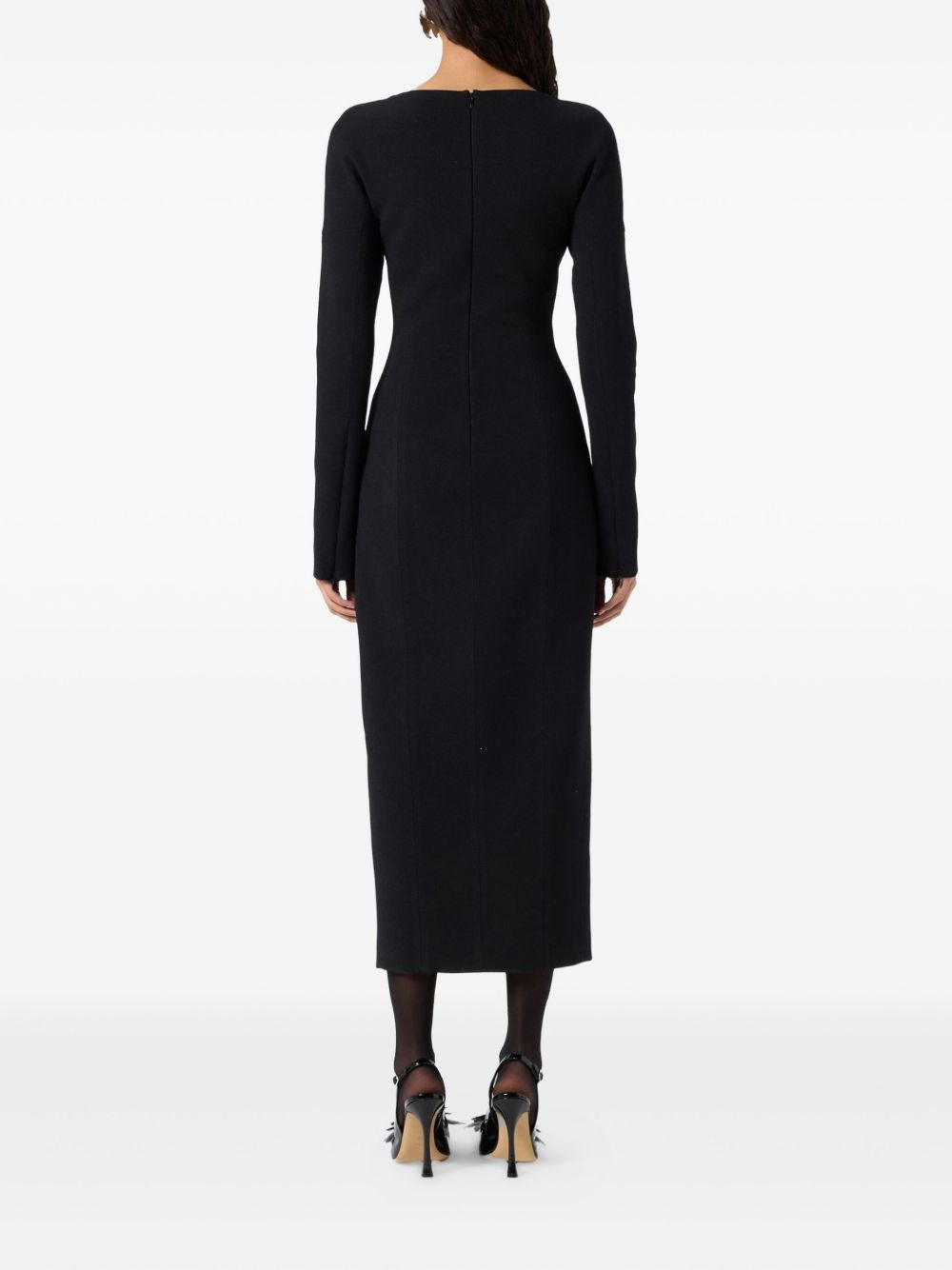 crystal-embellished midi dress - 3