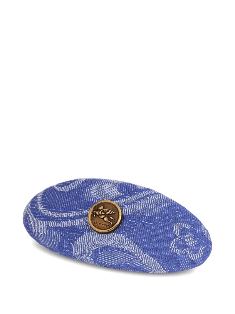Jacquard Denim Hair Clip 1