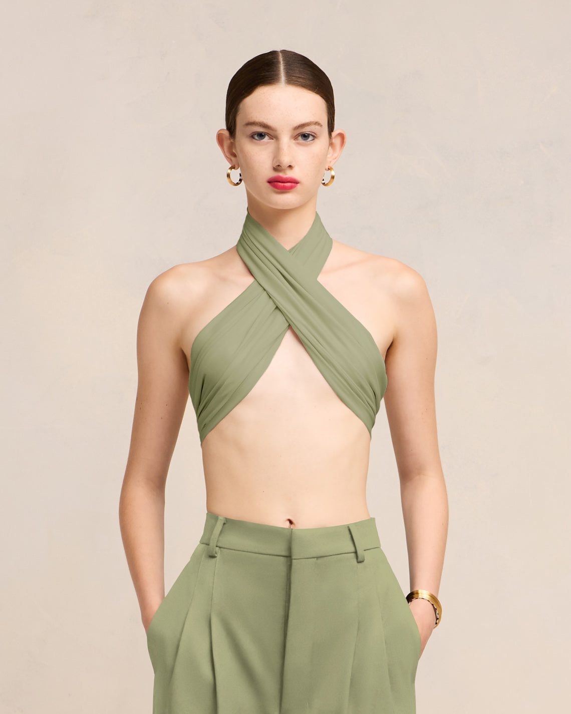 DRAPED TOP BRA - 3