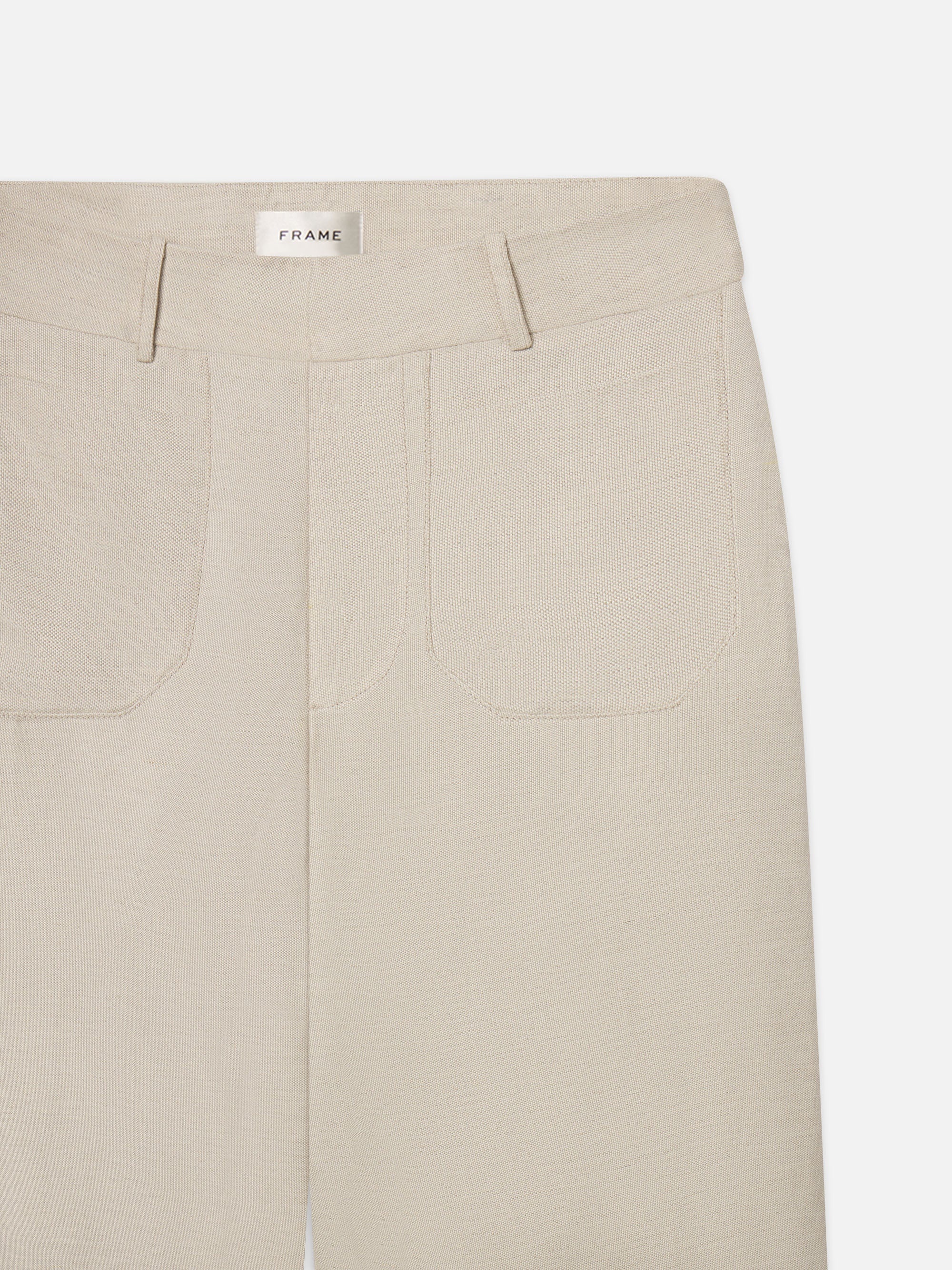 Le Slim Palazzo Modernist Pocket in Flax - 2
