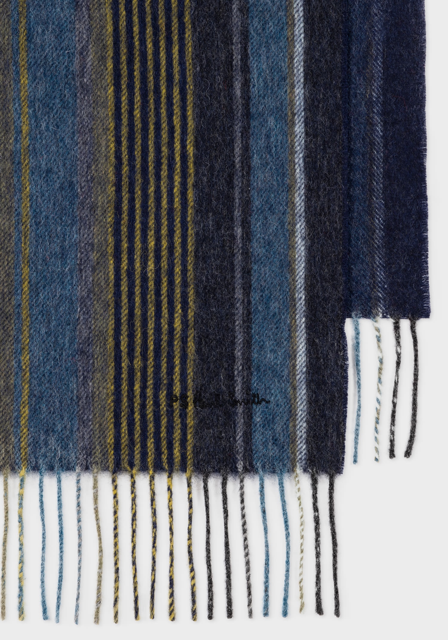 Multi Stripe Lambswool Scarf - 2