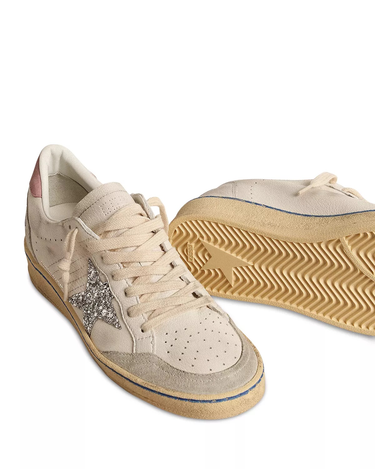 Women's Ball Star Glitter Low Top Sneakers - 4