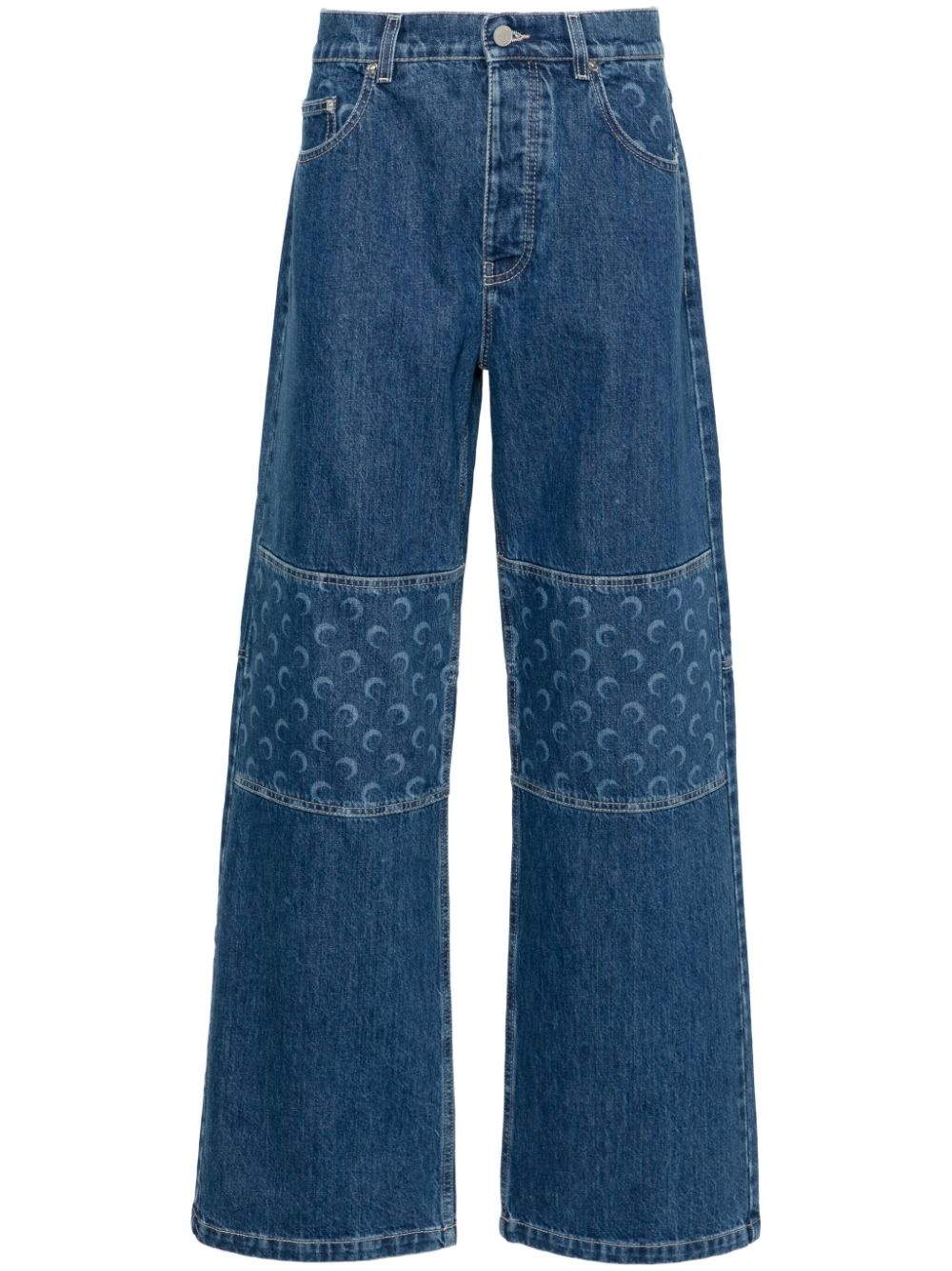 Regenerated wide-leg jeans - 1
