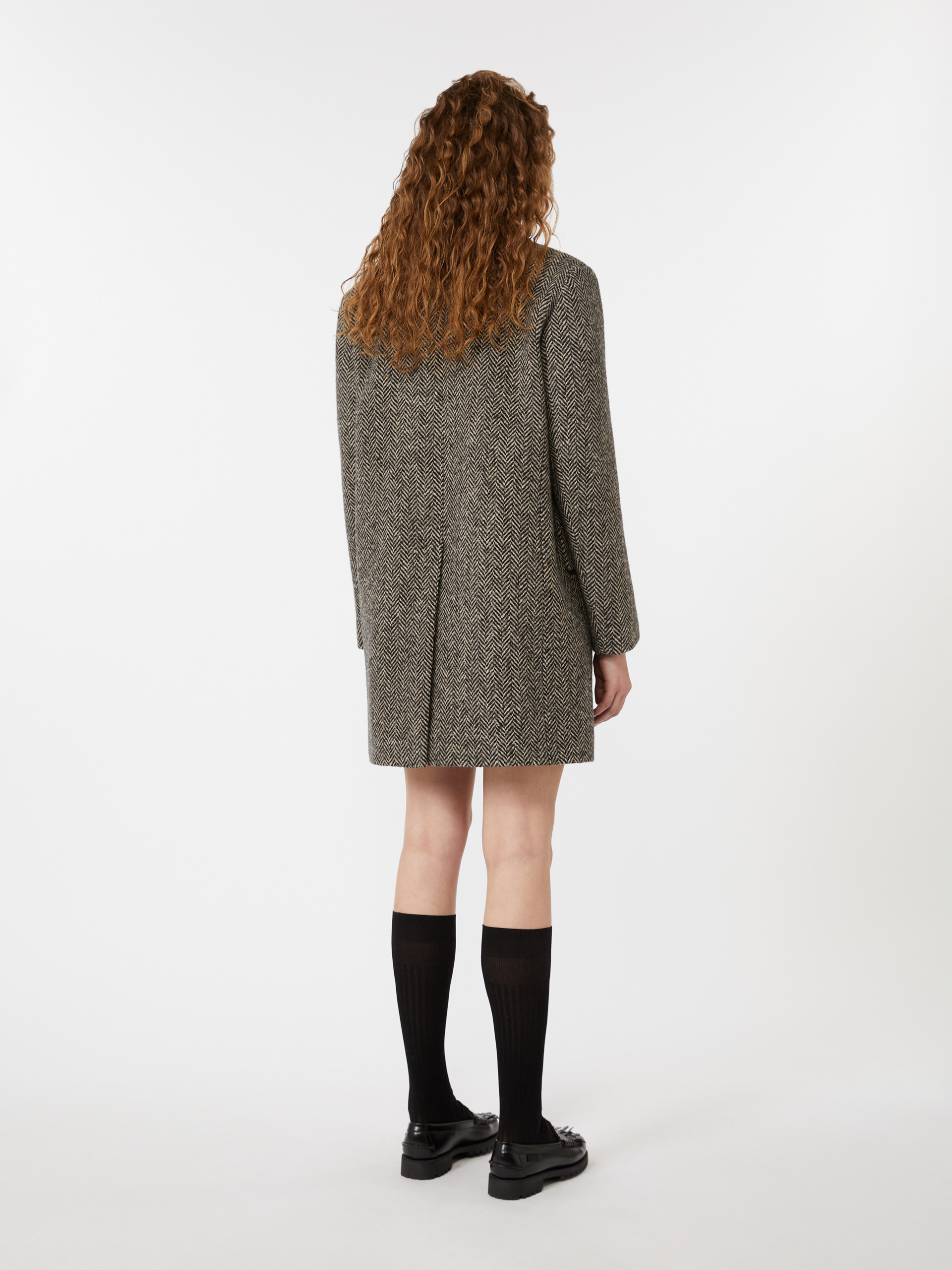 MAIORCA Single-breasted tweed coat - 4