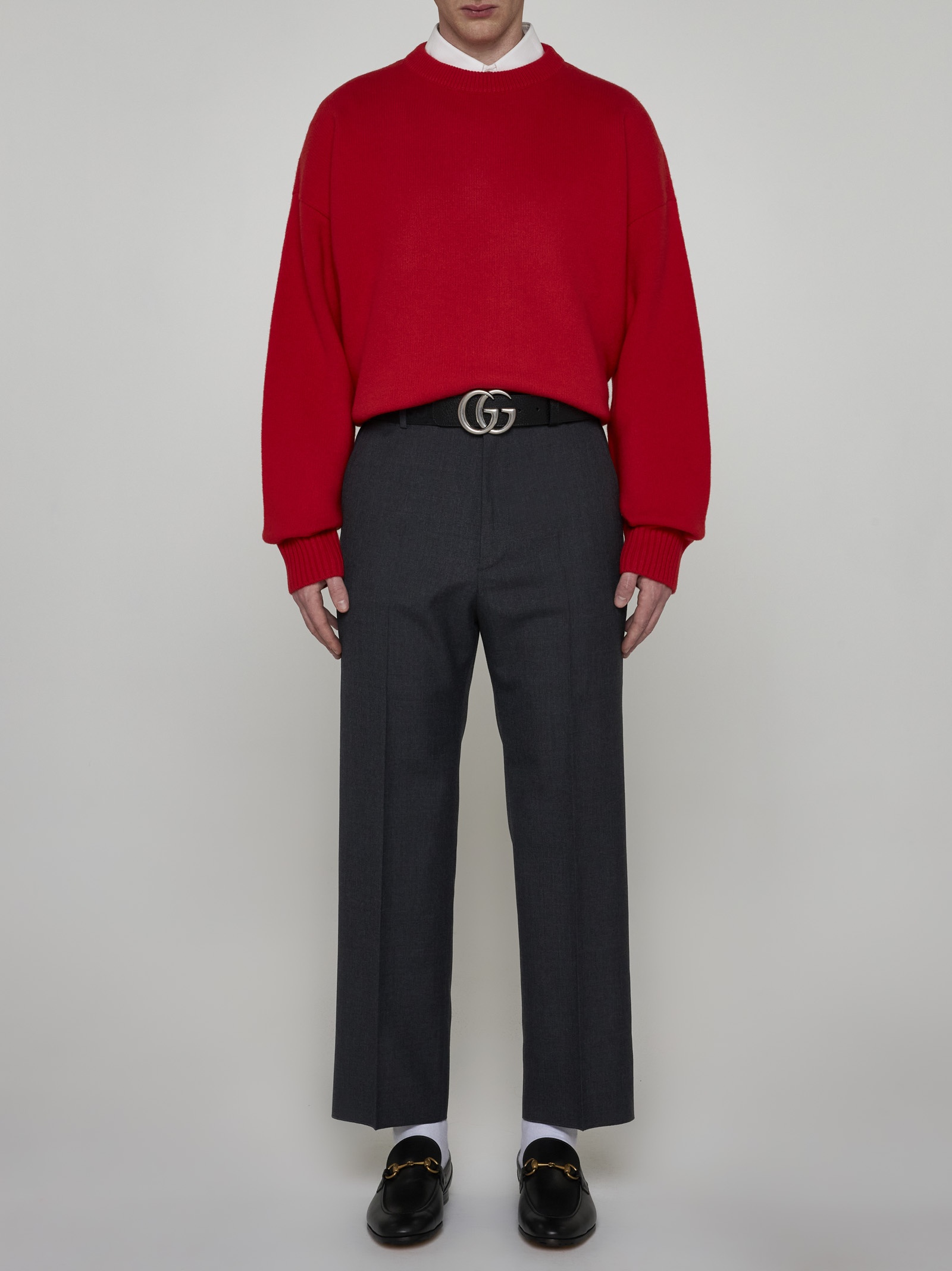 Gucci wool-mohair tailored trousers - White