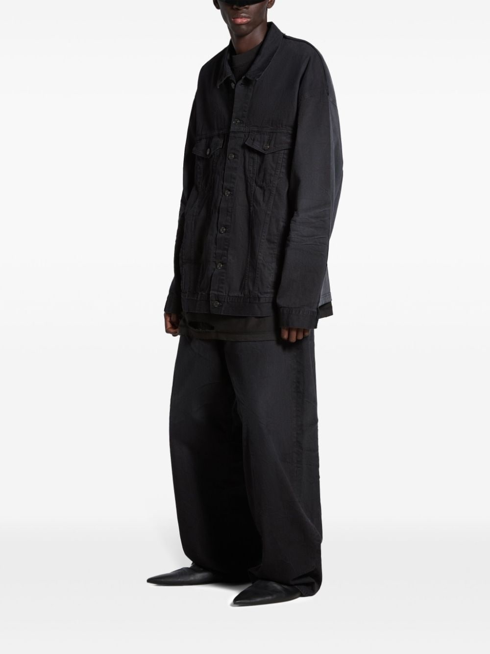 Tape Type oversize hybrid jacket - 2