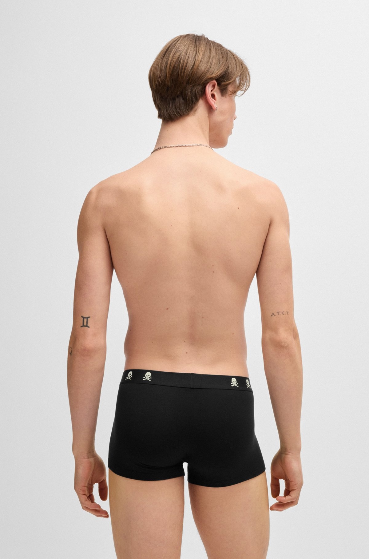 STRETCH-JERSEY TRUNKS WITH GLOW-IN-THE-DARK DETAILS - 3