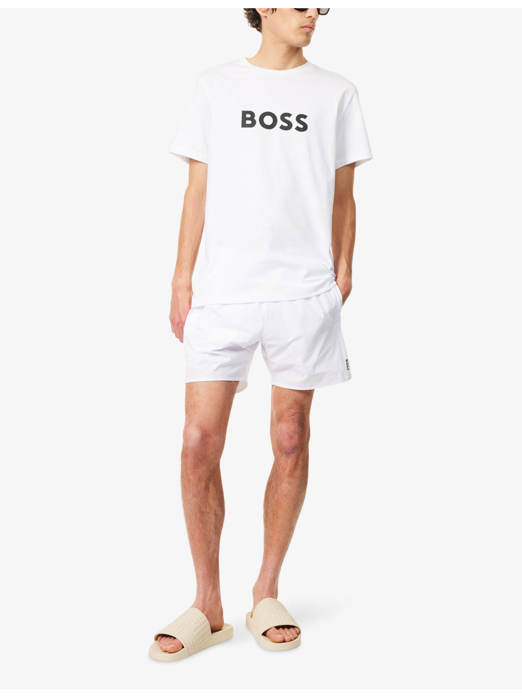 Brand-Print Crewneck Cotton-Jersey T-Shirt - 2
