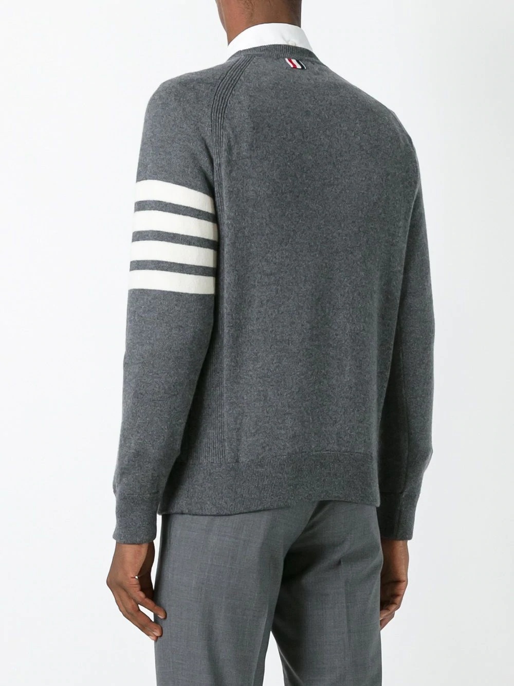 4-Bar crew neck cashmere jumper - 4