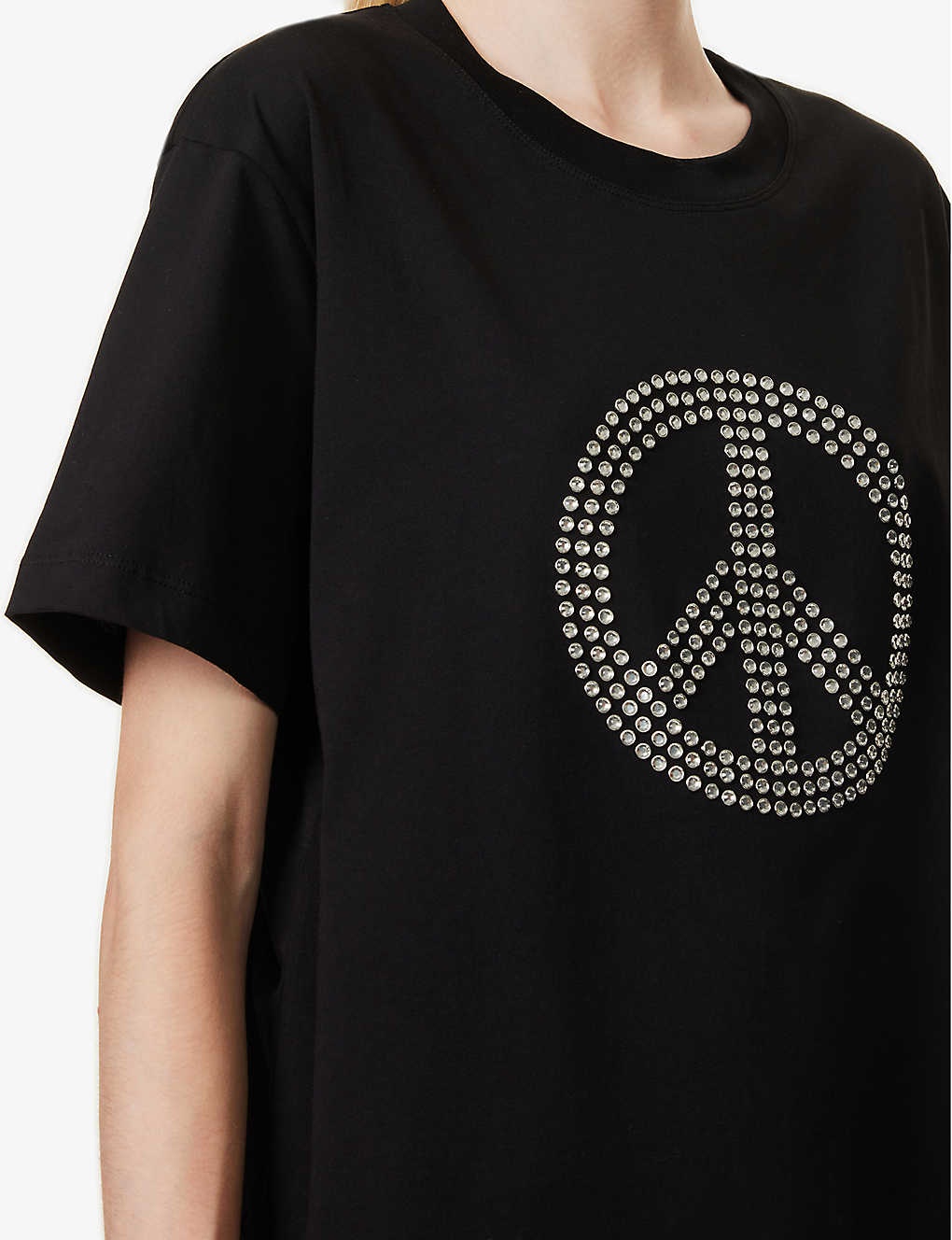 Rhinestone-embellished relaxed-fit cotton T-shirt - 5