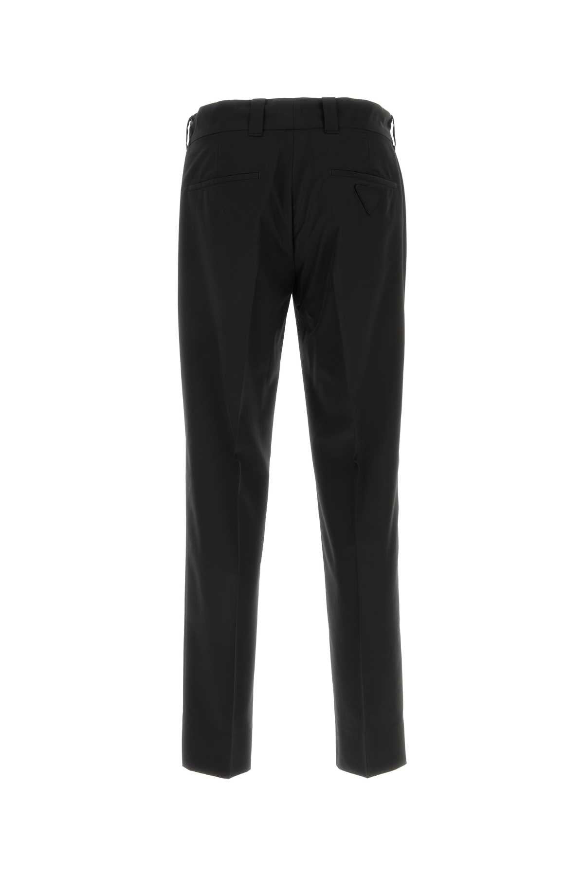 Prada Men Black Wool Blend Pant - 2