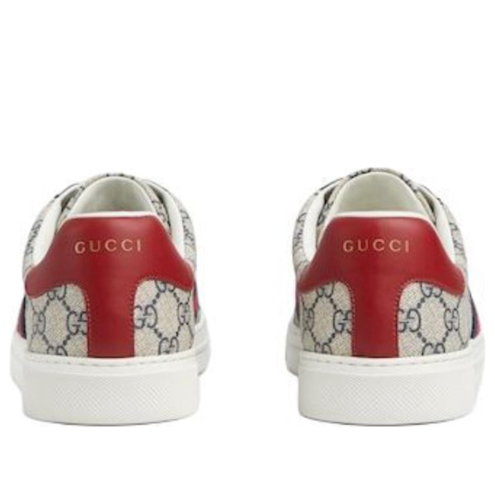 Gucci Ace Web 'Beige Navy' 760775-FACMZ-4049 - 4
