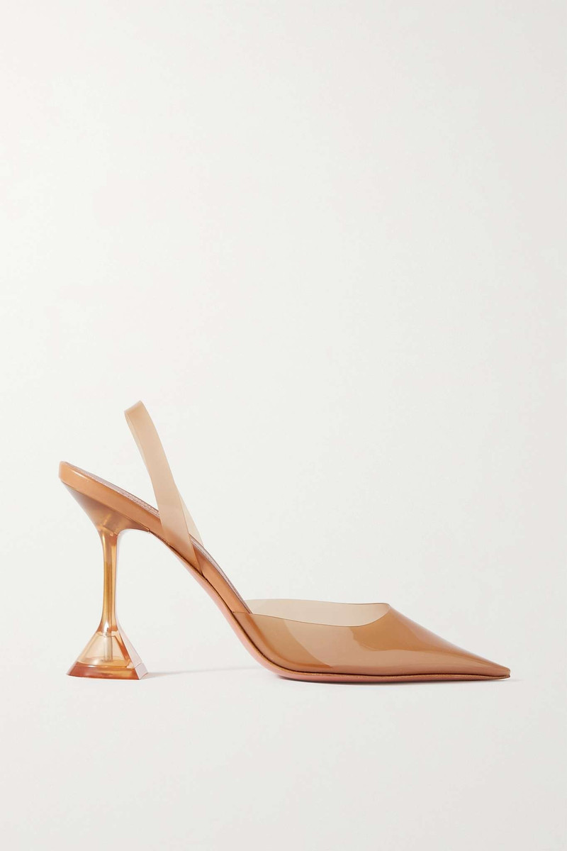 Holli Glass PVC slingback pumps - 1