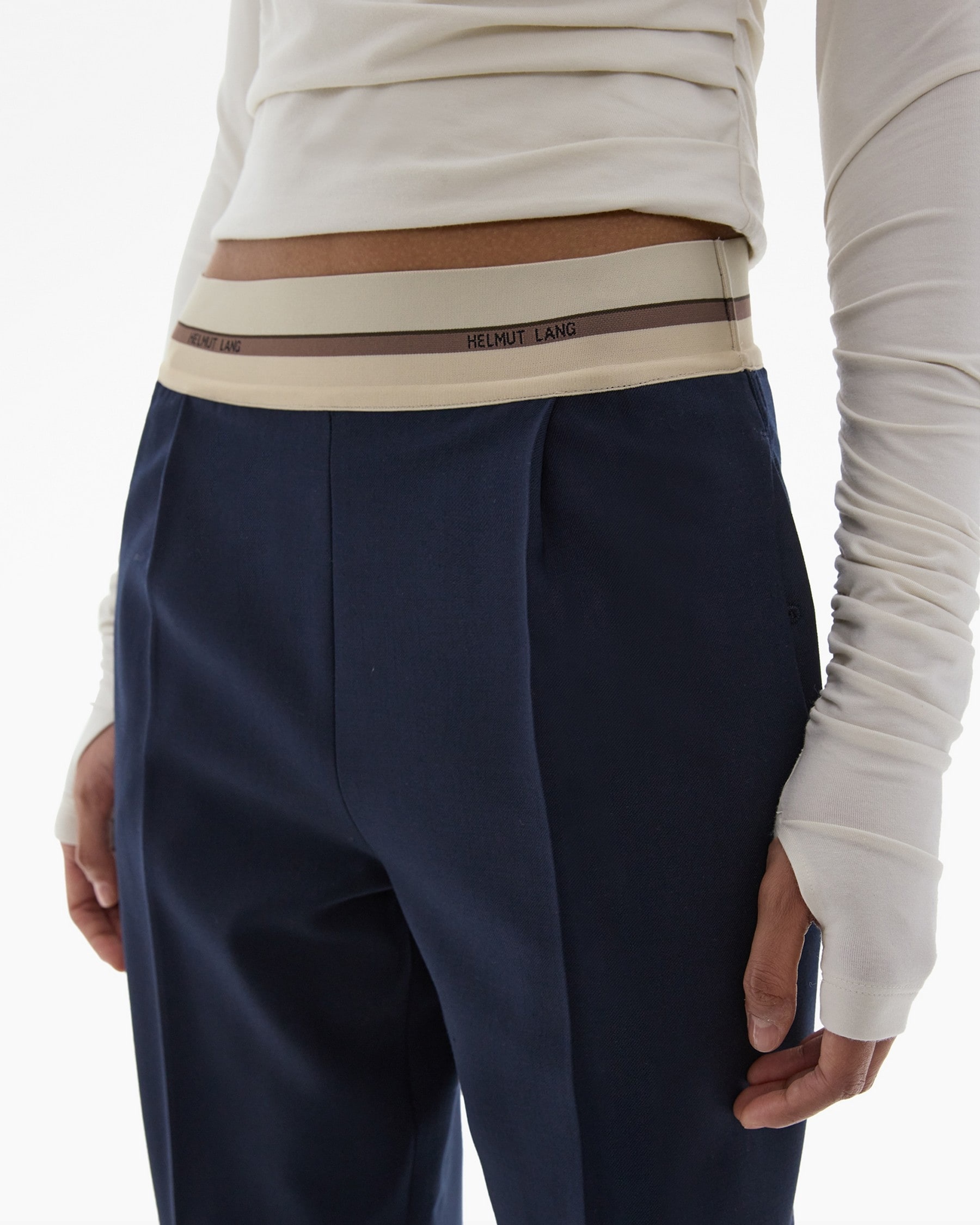LOGO BAND PULL-ON SUIT PANT - 6