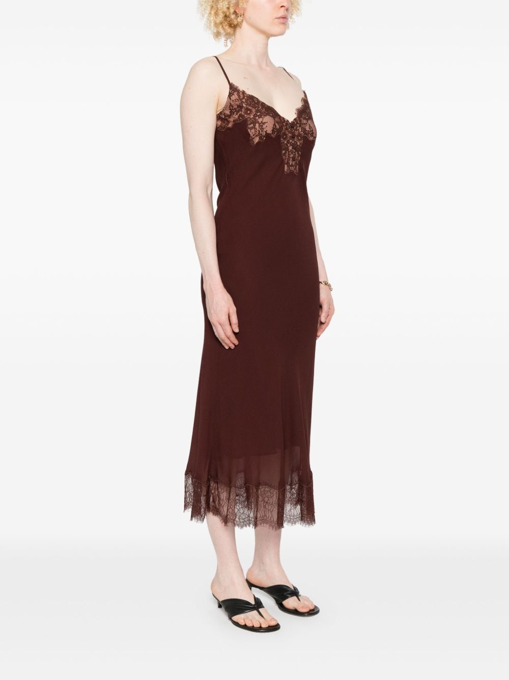 lace-embellished dress - 3