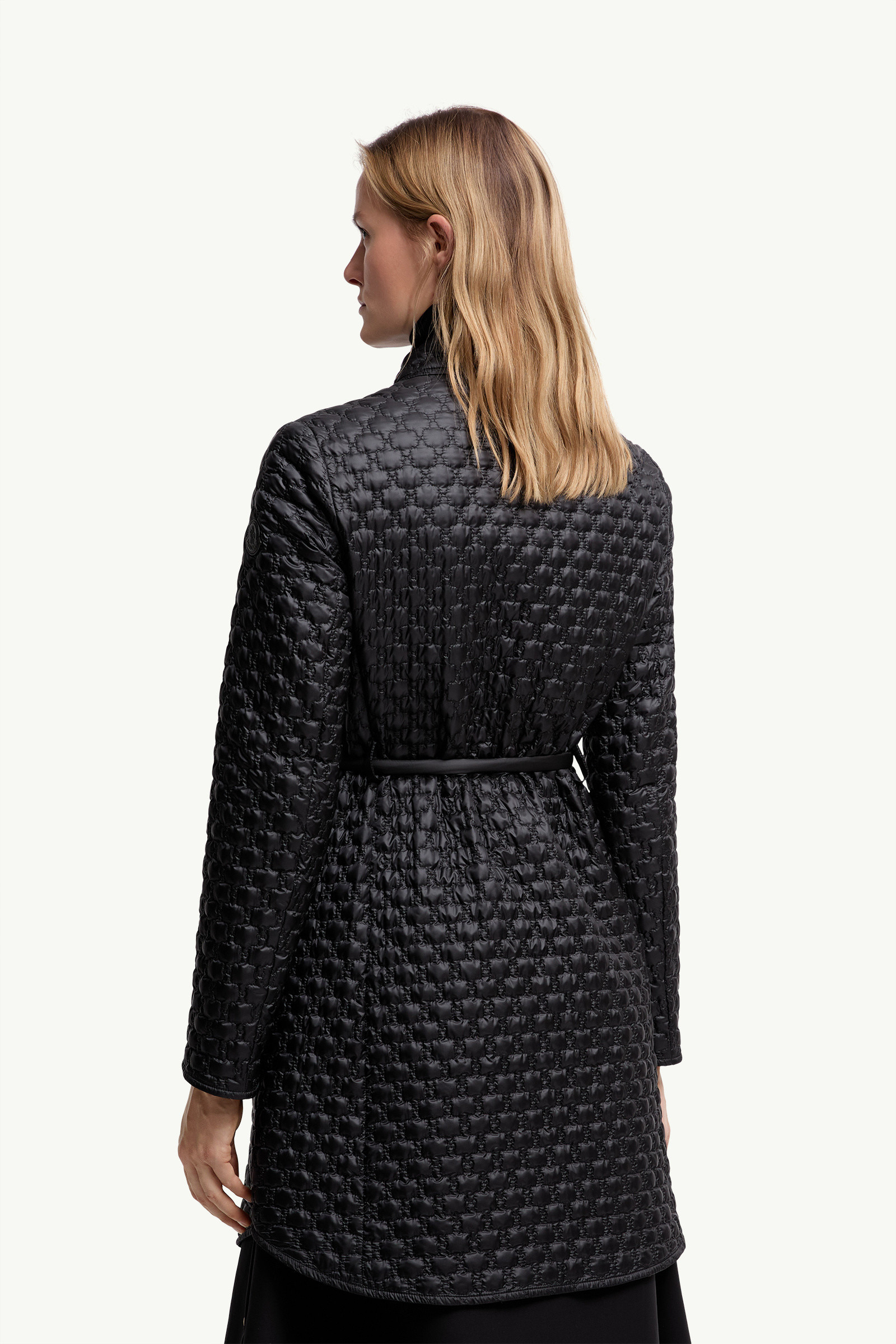 Raissac Geometric-Quilted Long Down Jacket - 5