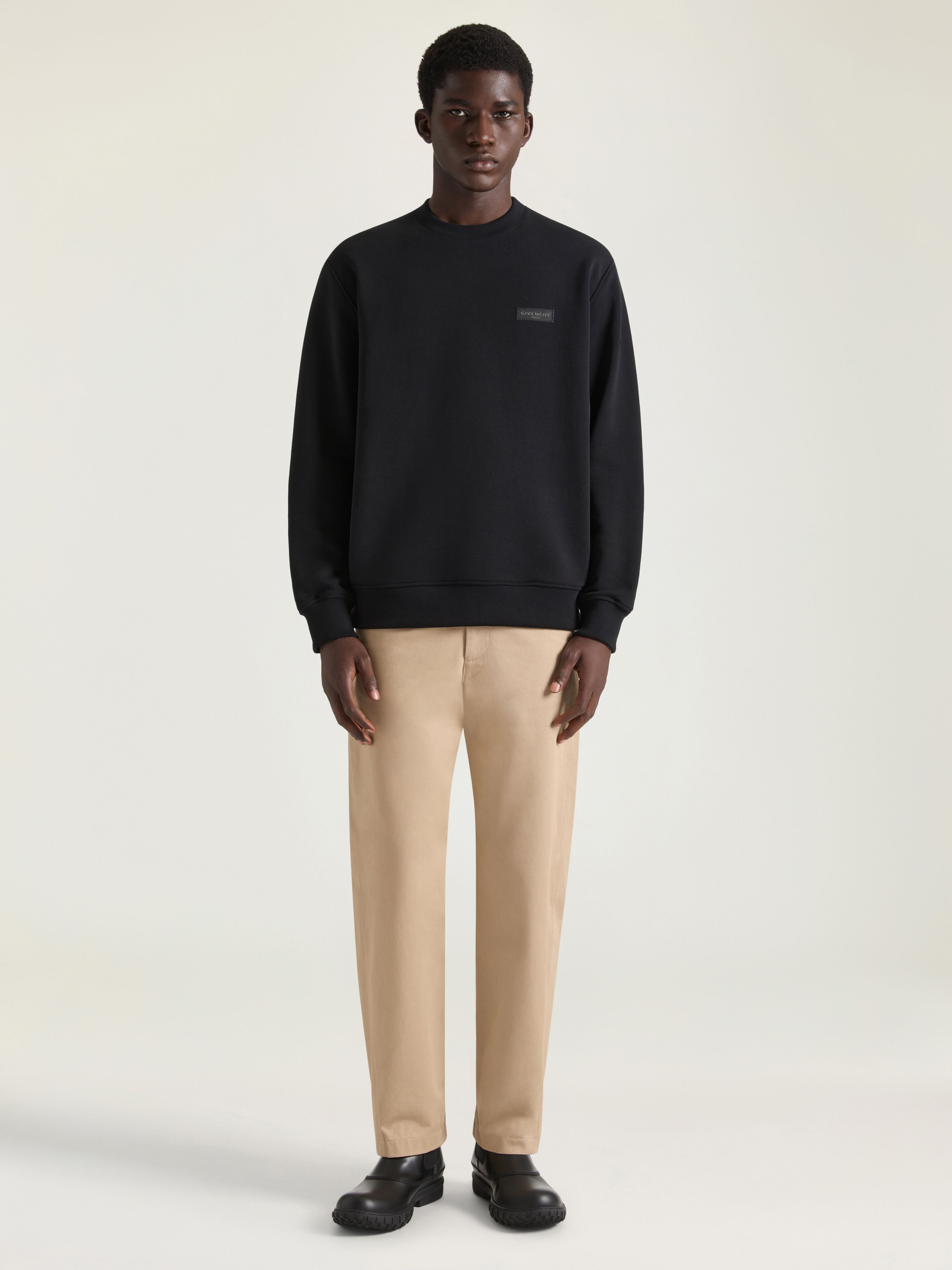 FITTED CHINO TROUSERS IN COTTON - 2