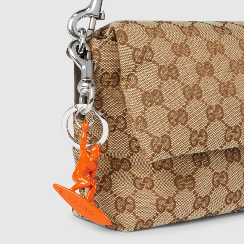 Engraved surfer keychain charm 3